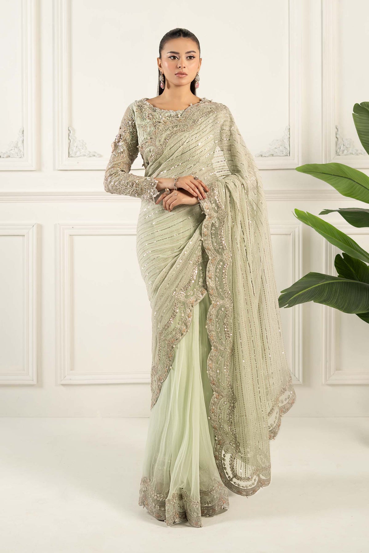 Maria B | Formal Wears | SF-EF25-38 by Maria Faisal - Registered Vendor of : Maria B - type : Ladies Clothes - 100% original wedding dresses