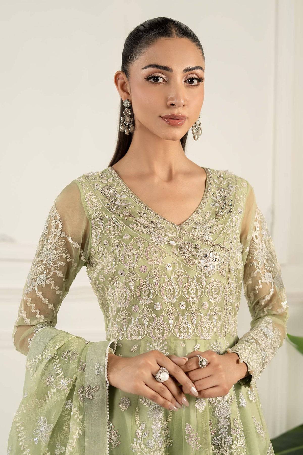 Maria B | Formal Wears | SF-EF25-44 by Maria Faisal - Registered Vendor of : Maria B - type : Ladies Clothes - 100% original wedding dresses