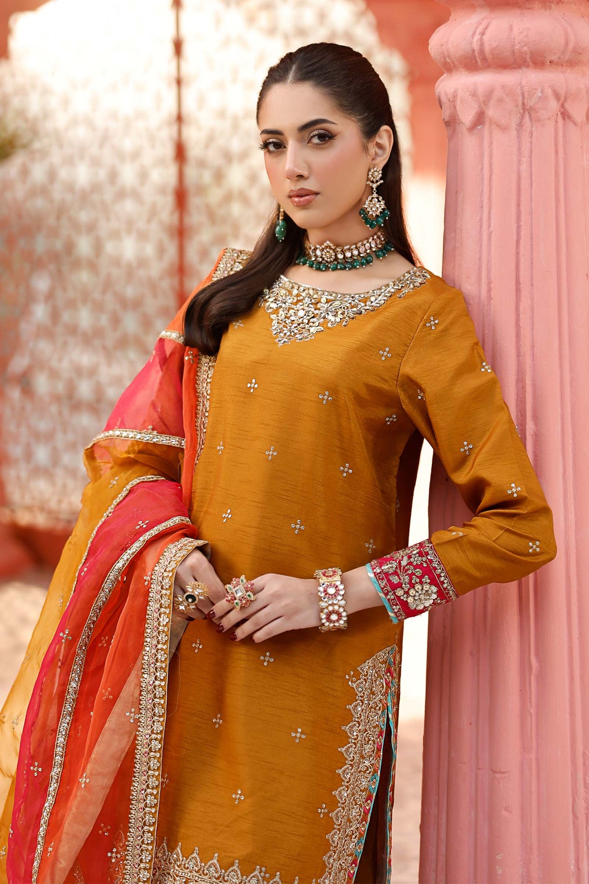 Maria B | Formal Wears | SF-EF25-61 by Maria Faisal - Registered Vendor of : Maria B - type : Ladies Clothes - 100% original wedding dresses