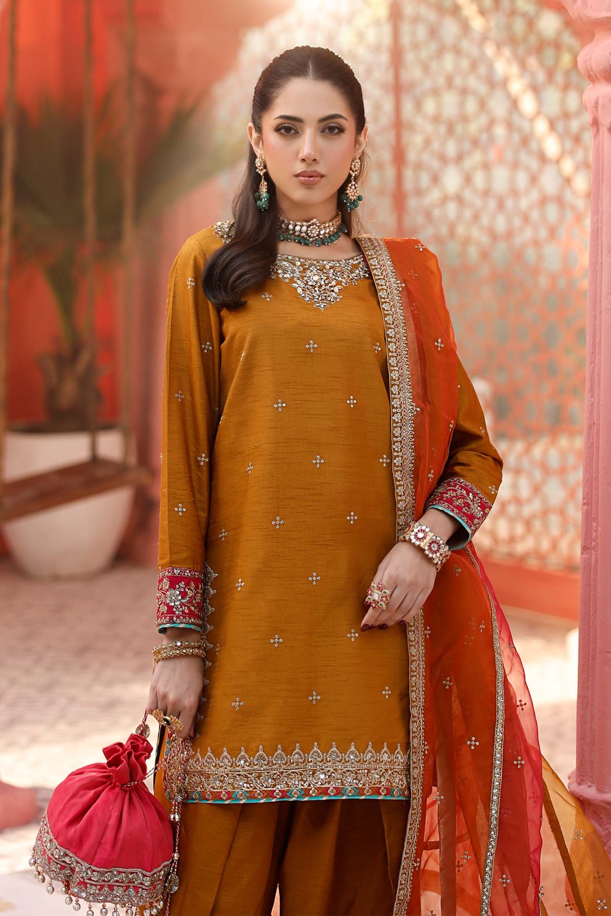 Maria B | Formal Wears | SF-EF25-61 by Maria Faisal - Registered Vendor of : Maria B - type : Ladies Clothes - 100% original wedding dresses