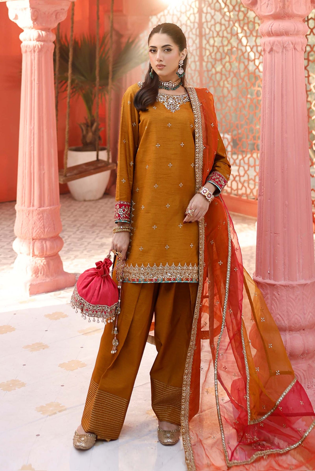 Maria B | Formal Wears | SF-EF25-61 by Maria Faisal - Registered Vendor of : Maria B - type : Ladies Clothes - 100% original wedding dresses