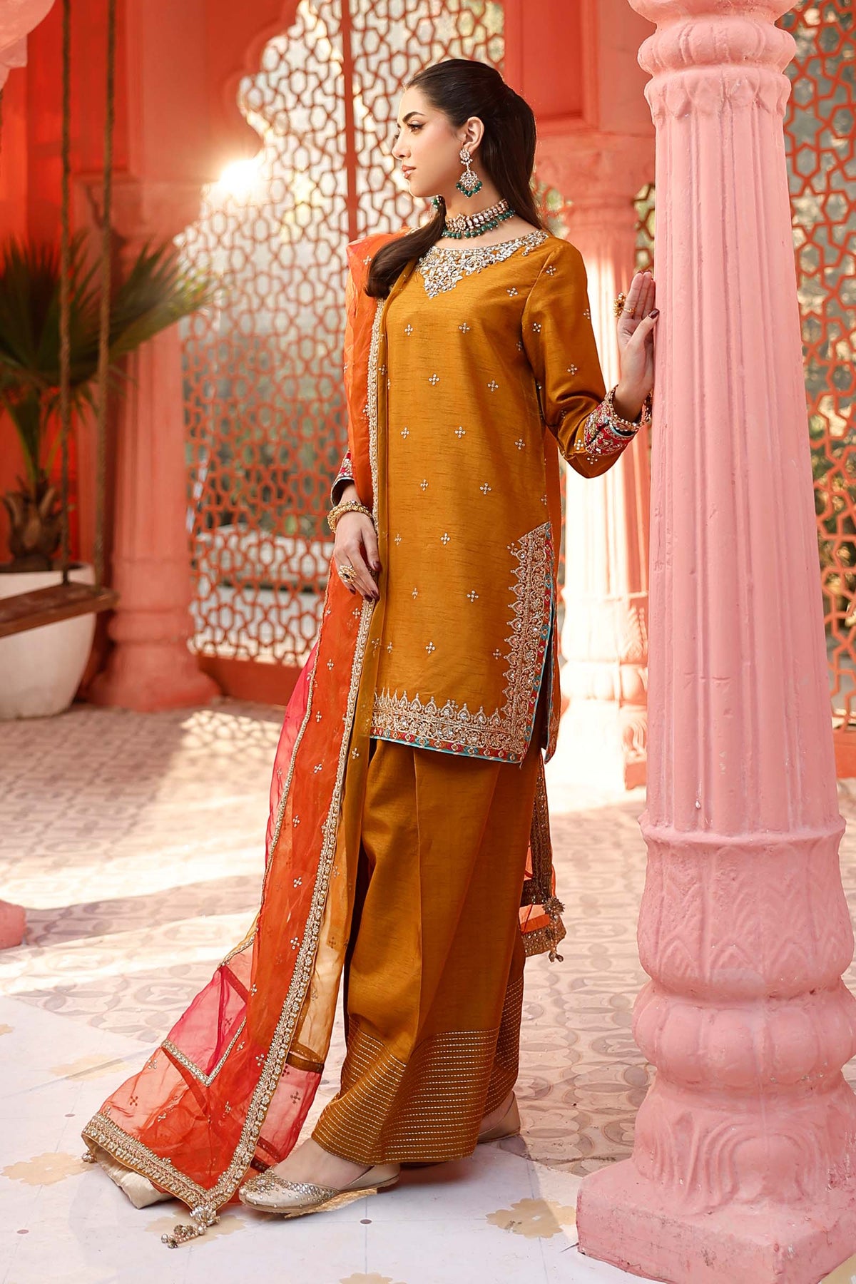 Maria B | Formal Wears | SF-EF25-61 by Maria Faisal - Registered Vendor of : Maria B - type : Ladies Clothes - 100% original wedding dresses