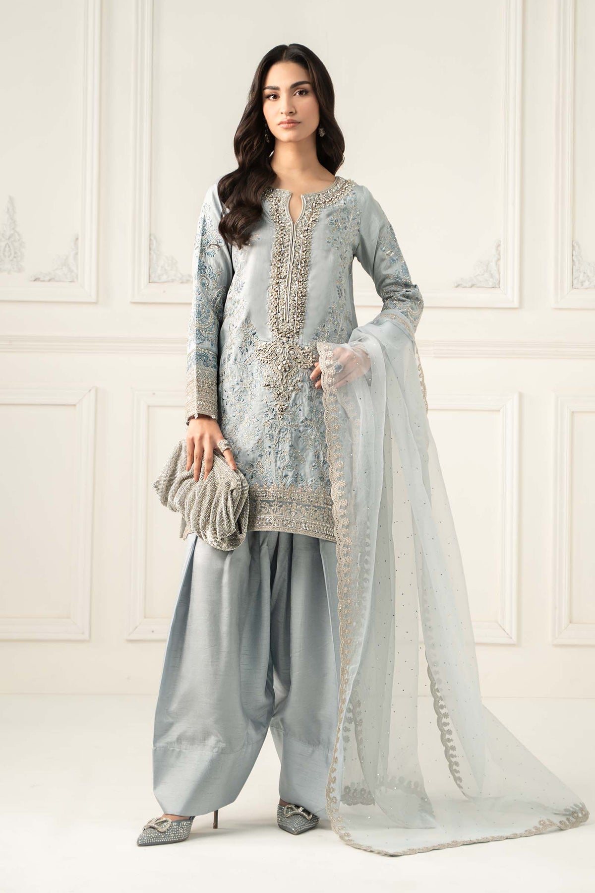 Maria B | Formal Wears | SF-EF25-62 - Ladies Clothes - Maria Faisal