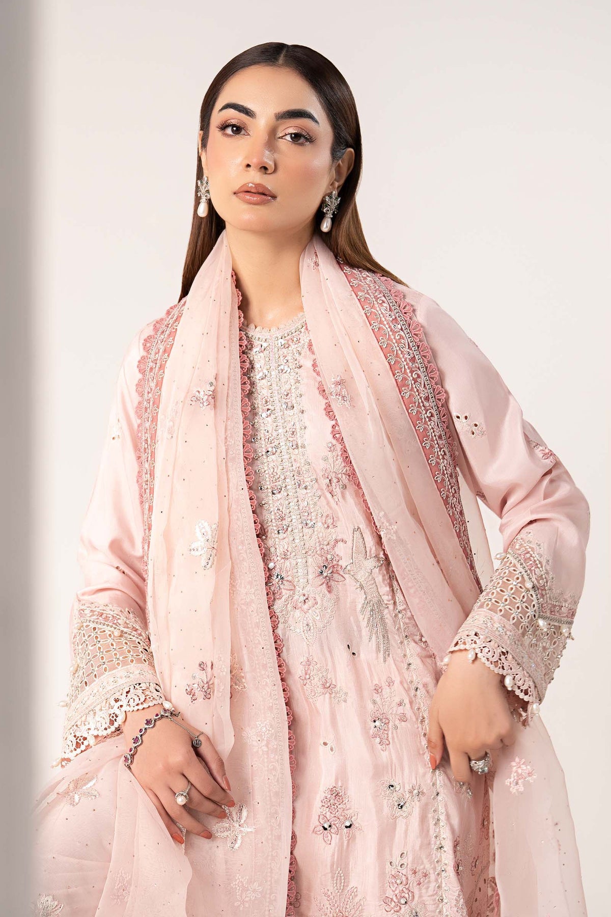 Maria B | Eid Collection 2026 | Sf-Ef26-20 Pink - Luxury Dress - available at Maria Faisal in UK and USA.