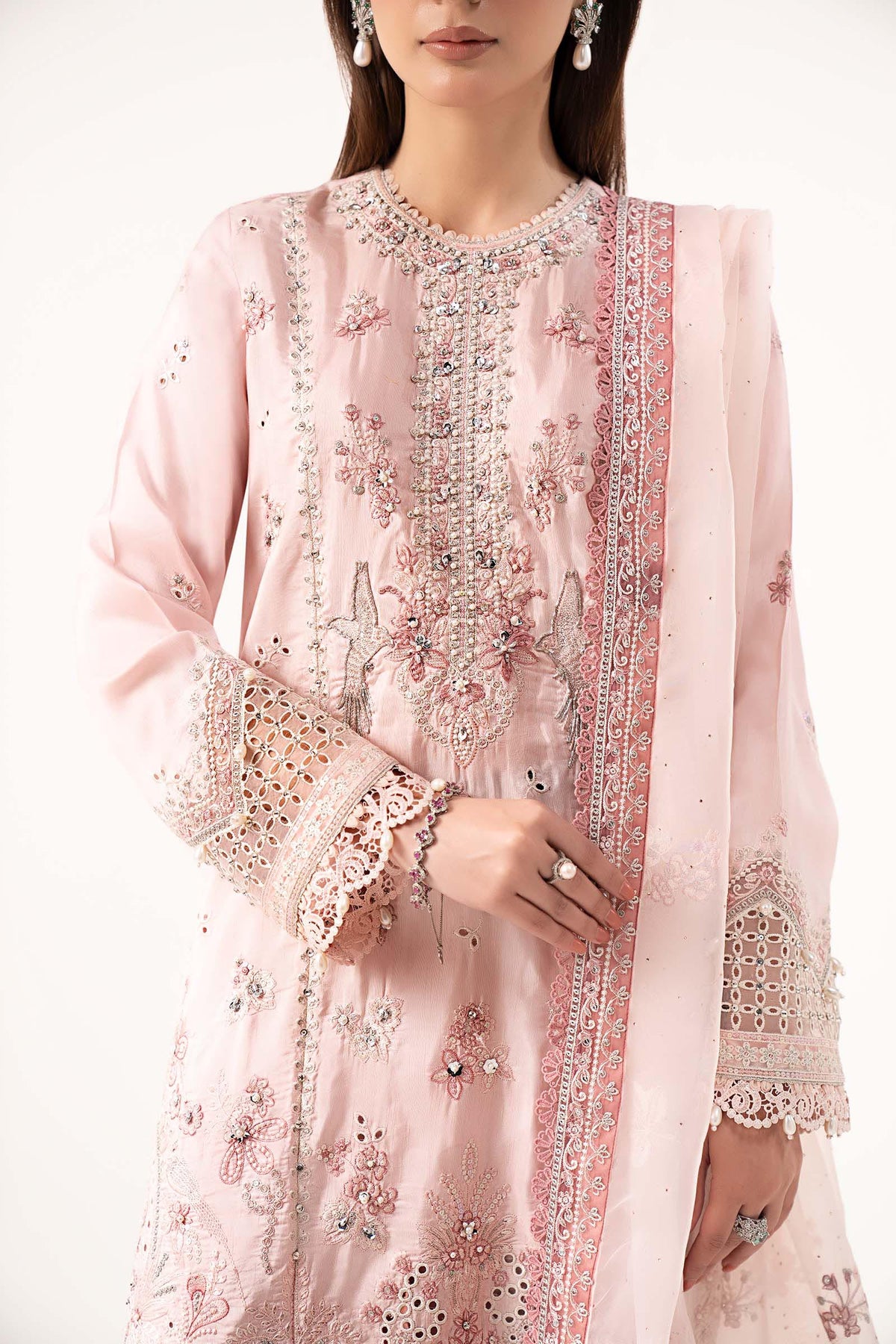 Maria B | Eid Collection 2026 | Sf-Ef26-20 Pink - Luxury Dress - available at Maria Faisal in UK and USA.