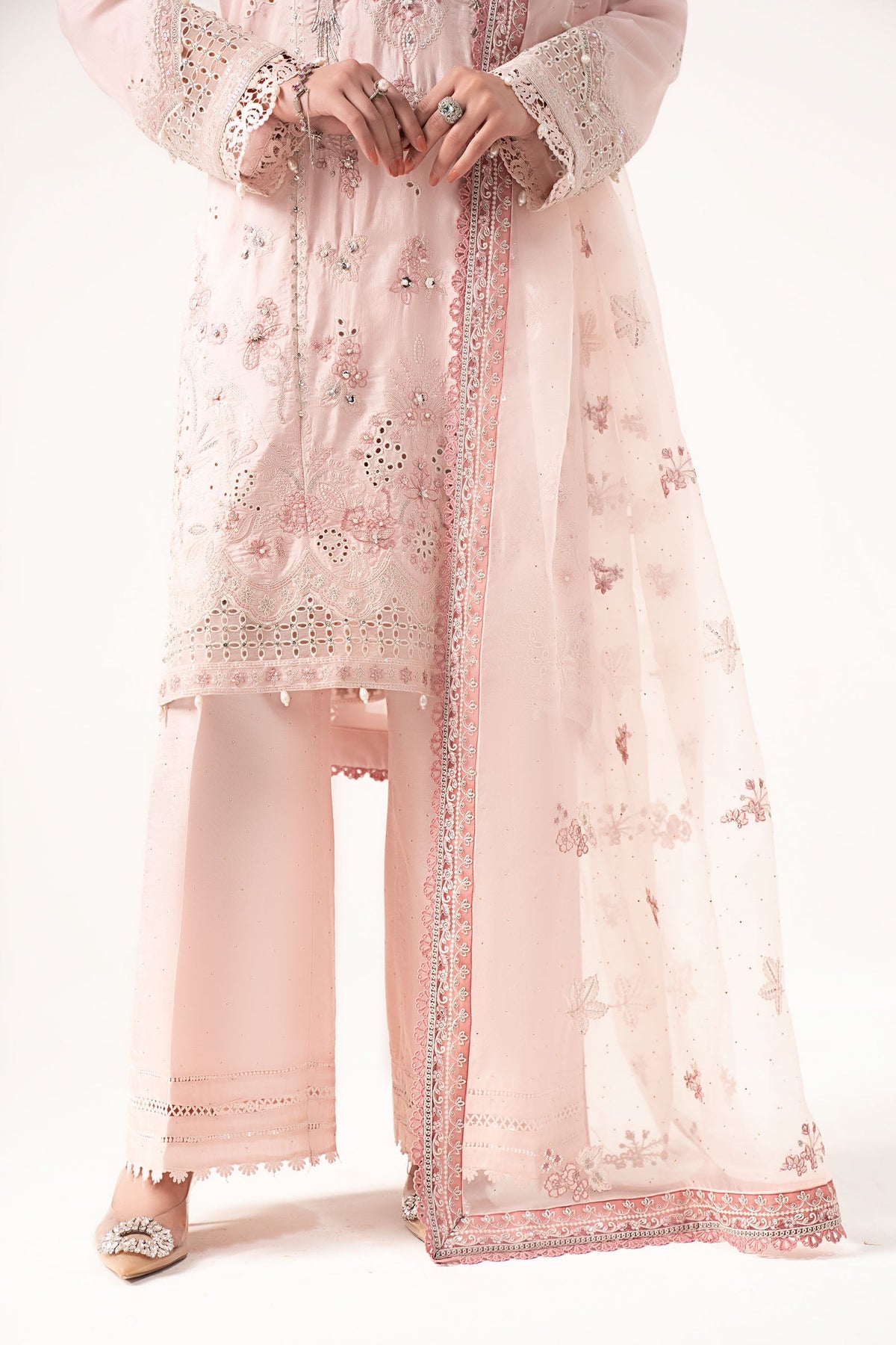 Maria B | Eid Collection 2026 | Sf-Ef26-20 Pink - Luxury Dress - available at Maria Faisal in UK and USA.