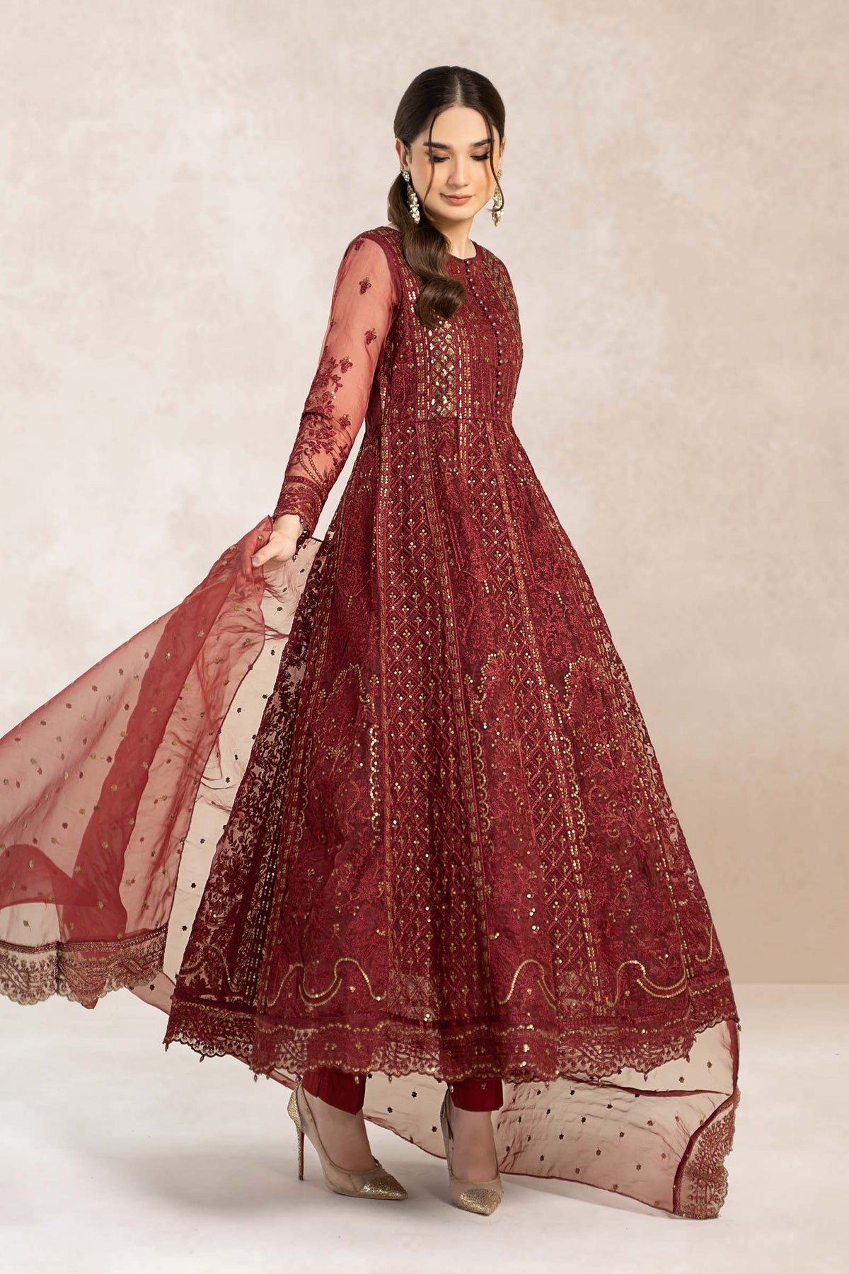 Maira B | Ready to Wear | SF-EF22-01R1 by Maria Faisal - Registered Vendor of : Maria B - type : Wedding Dress - 100% original wedding dresses