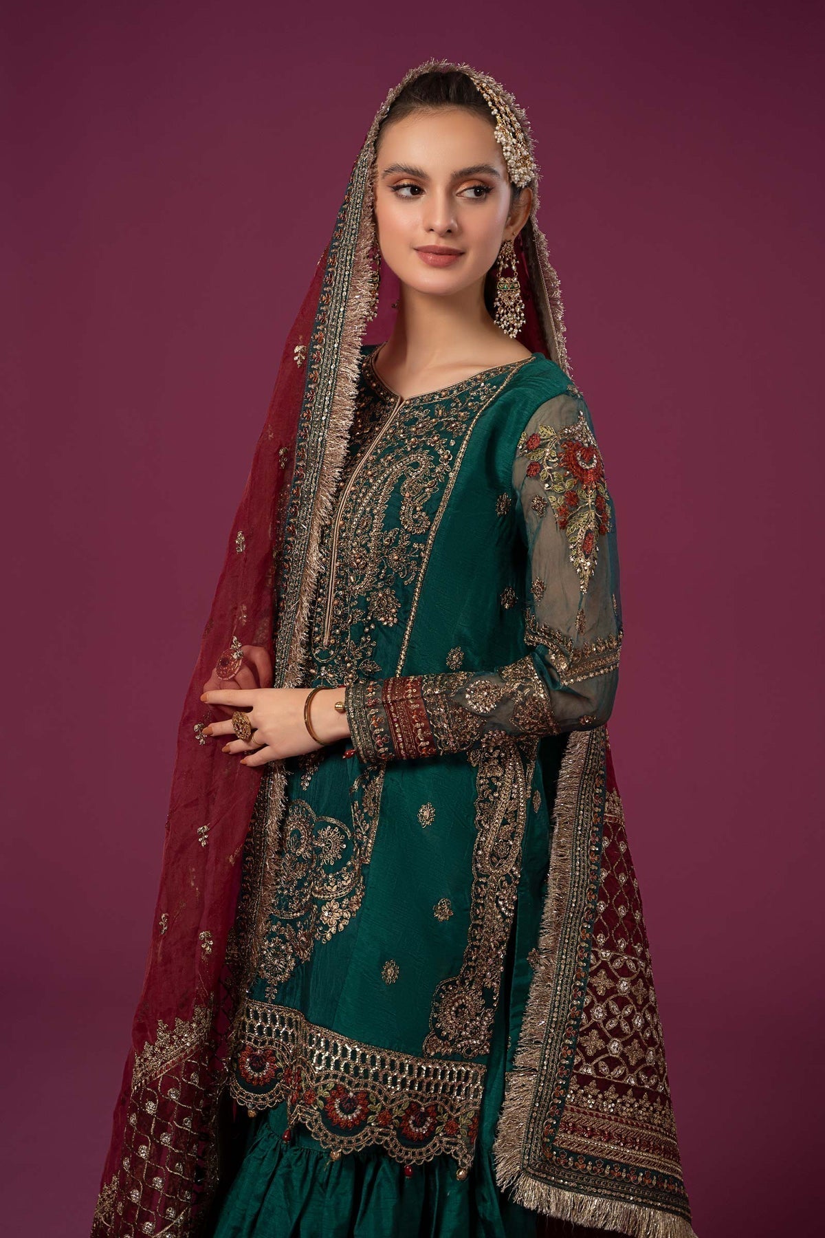Maria B | Formal Wears | SF-EF24-15 - Wedding Dress - Maria Faisal