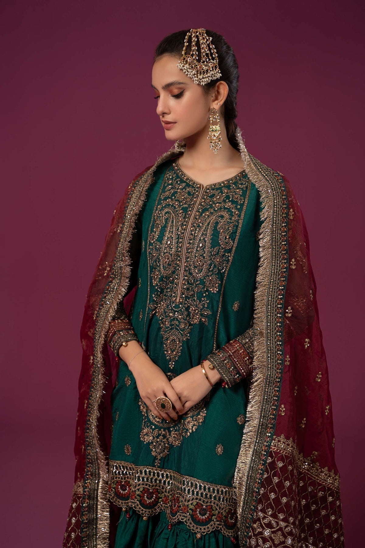 Maria B | Formal Wears | SF-EF24-15 - Wedding Dress - Maria Faisal