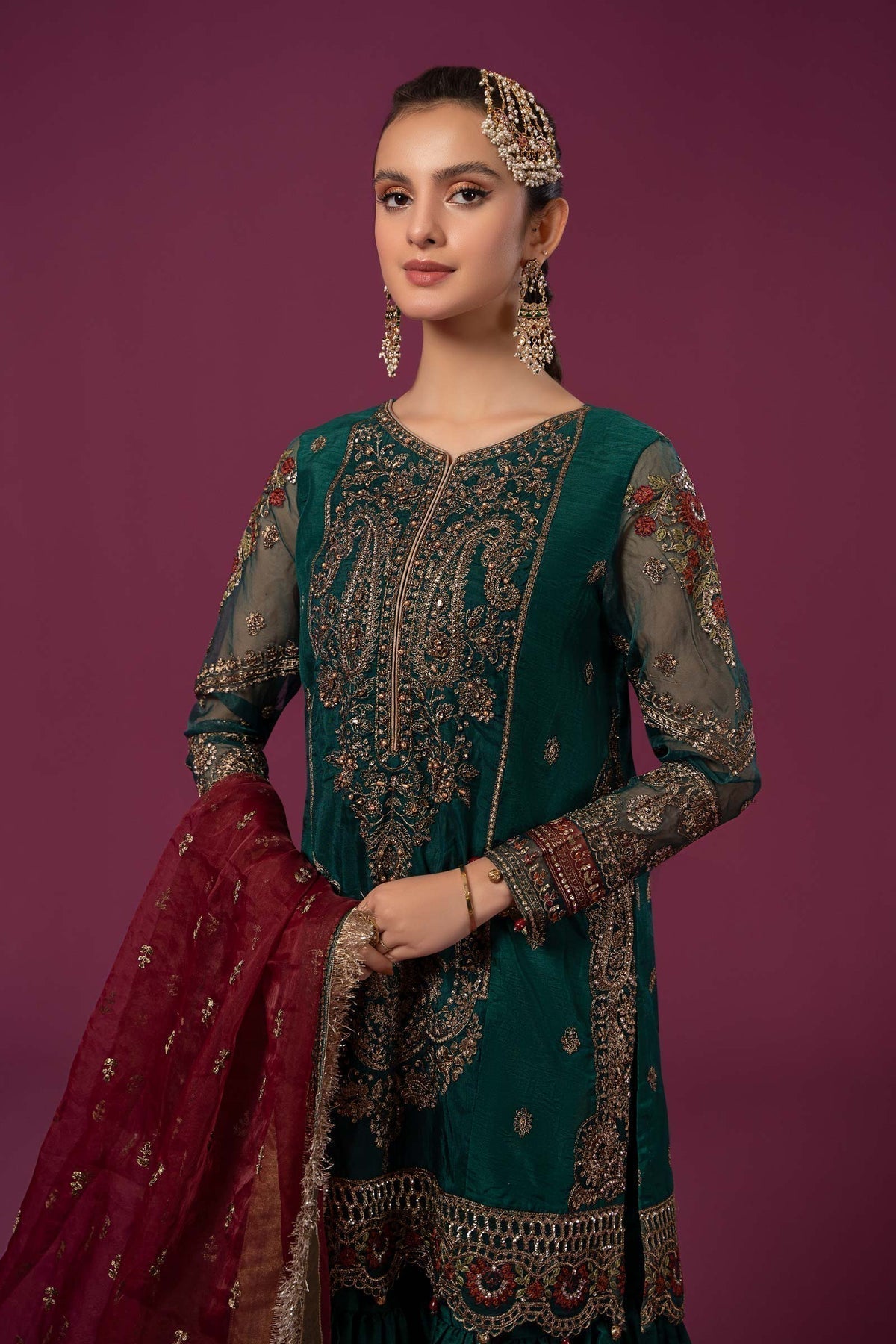 Maria B | Formal Wears | SF-EF24-15 - Wedding Dress - Maria Faisal