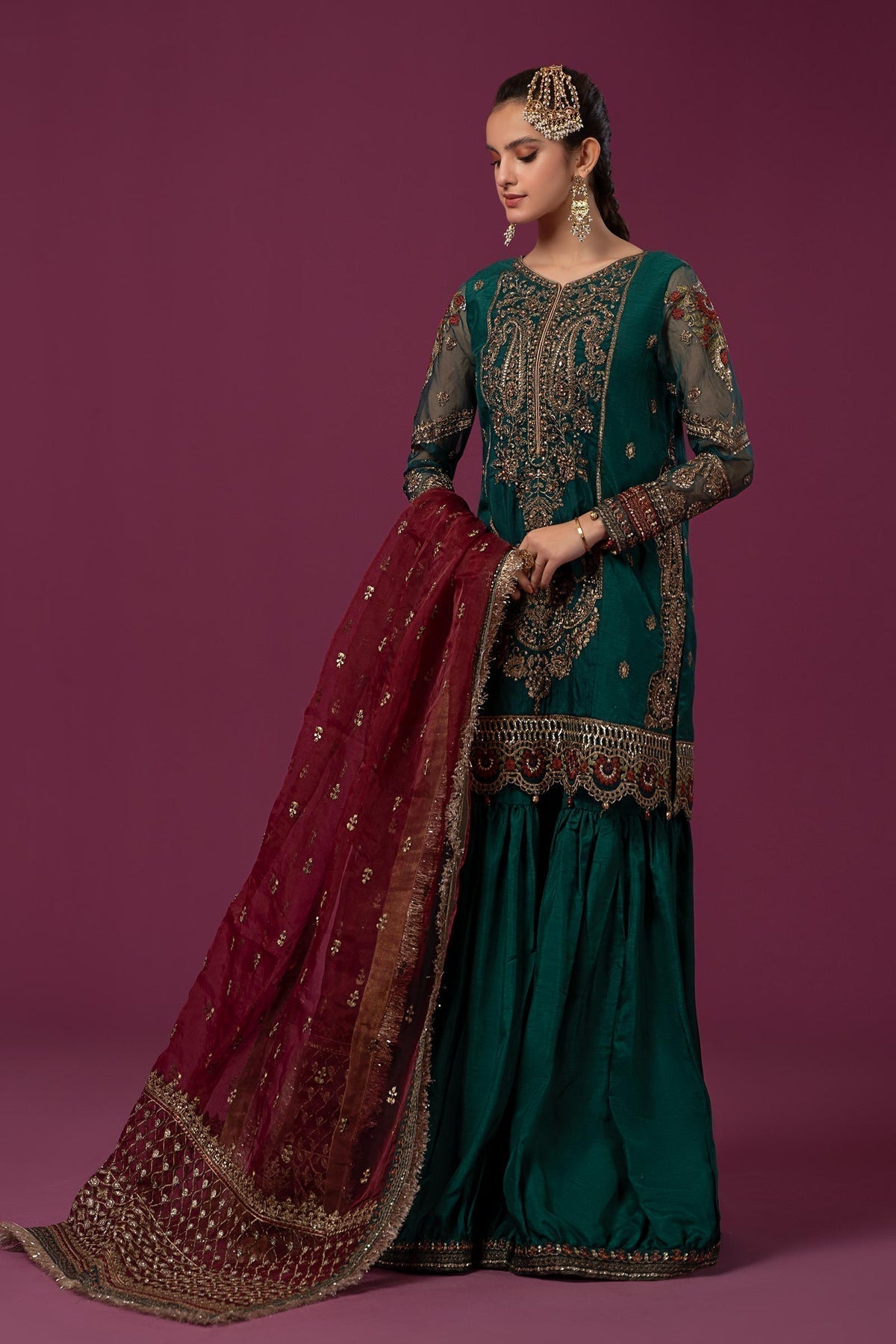 Maria B | Formal Wears | SF-EF24-15 - Wedding Dress - Maria Faisal