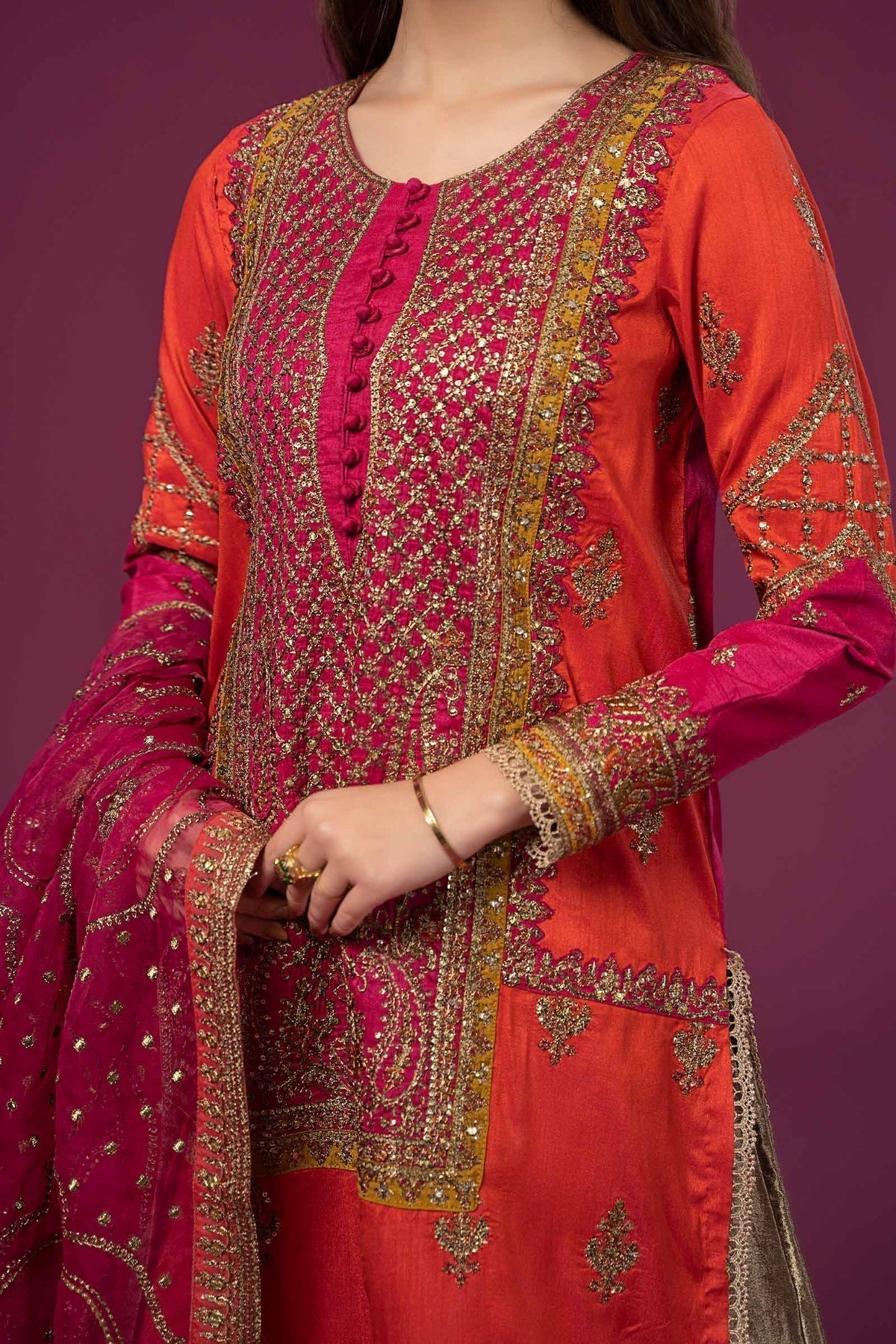 Maria B | Formal Wears | SF-EF24-27 - Wedding Dress - Maria Faisal