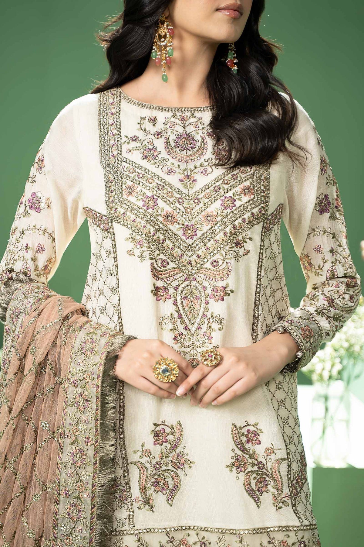 Maria B | Formal Wears | SF-W24-45 - Wedding Dress - Maria Faisal