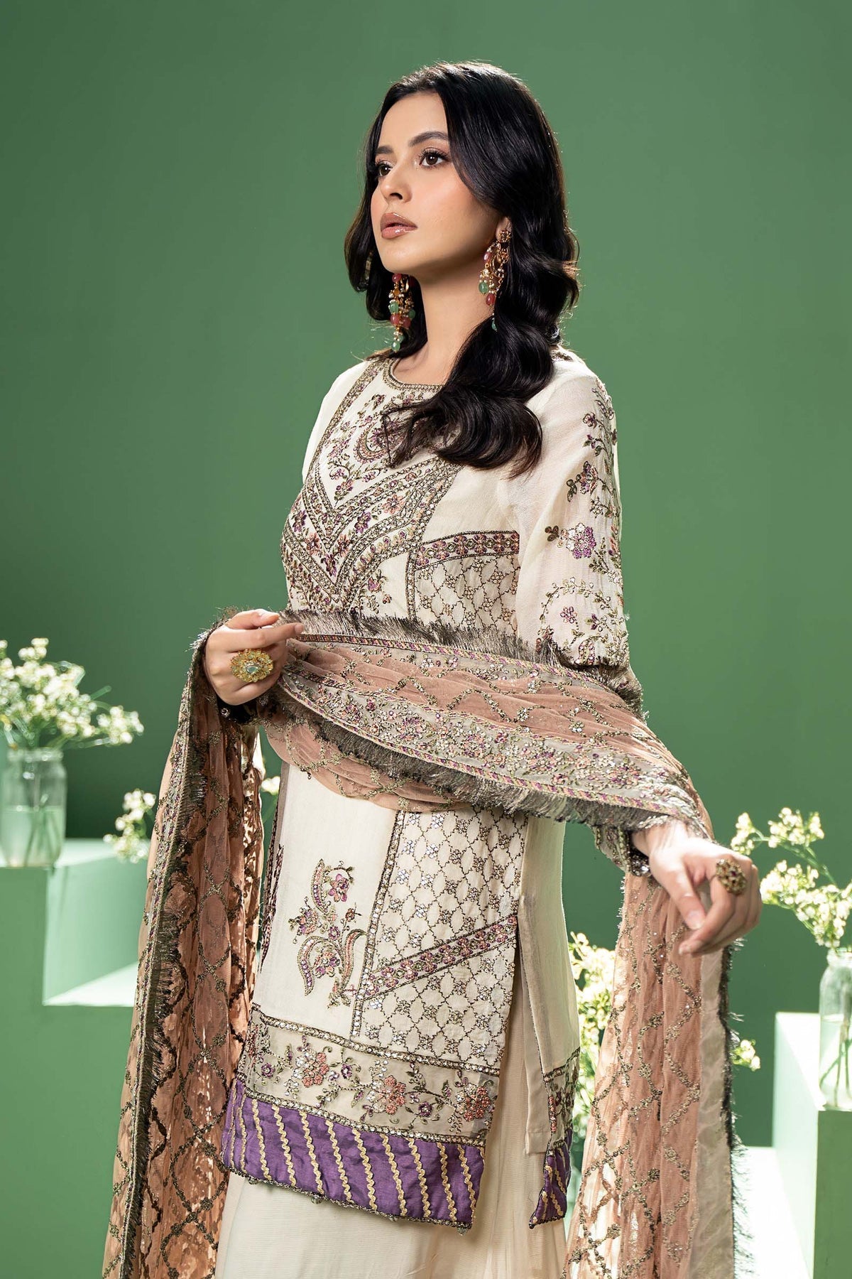 Maria B | Formal Wears | SF-W24-45 - Wedding Dress - Maria Faisal