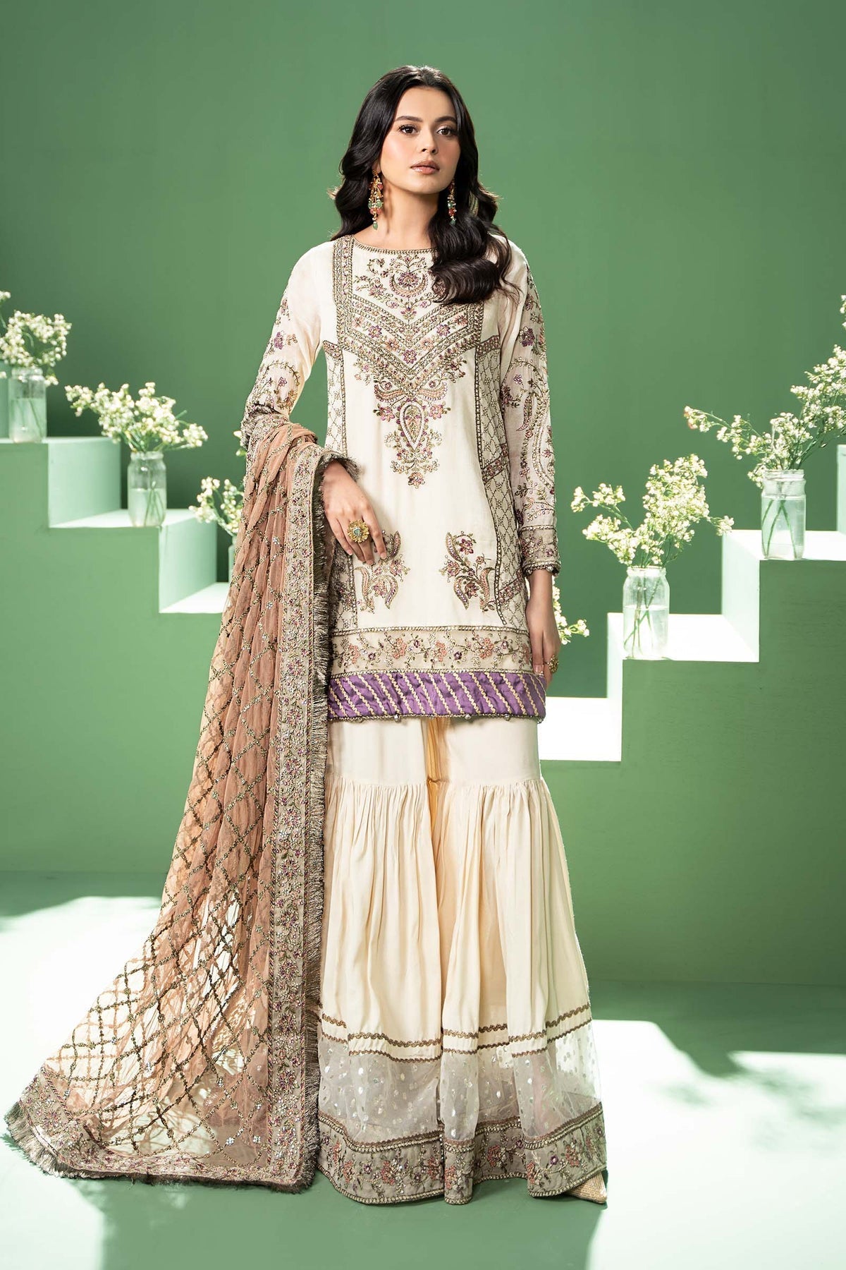 Maria B | Formal Wears | SF-W24-45 - Wedding Dress - Maria Faisal