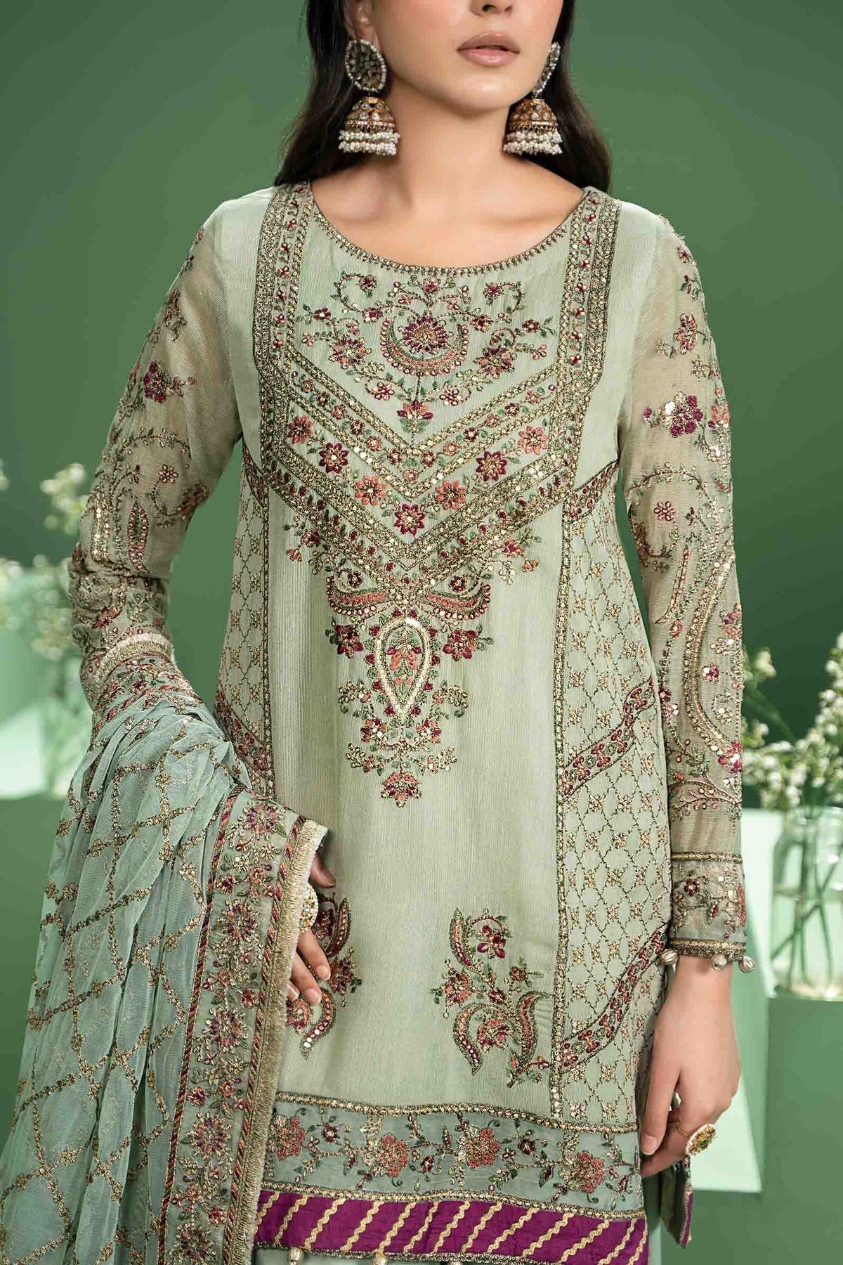 Maria b | Formal Wears | SF-W24-45 - Wedding Dress - Maria Faisal