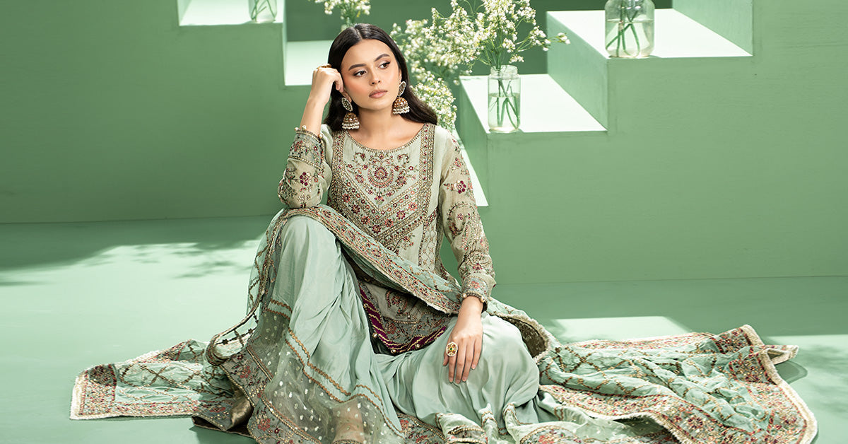 Maria b | Formal Wears | SF-W24-45 - Wedding Dress - Maria Faisal
