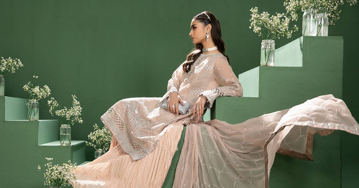 Maira B | Ready to Wear | SF-W24-18 by Maria Faisal - Registered Vendor of : Maria B - type : Wedding Dress - 100% original wedding dresses
