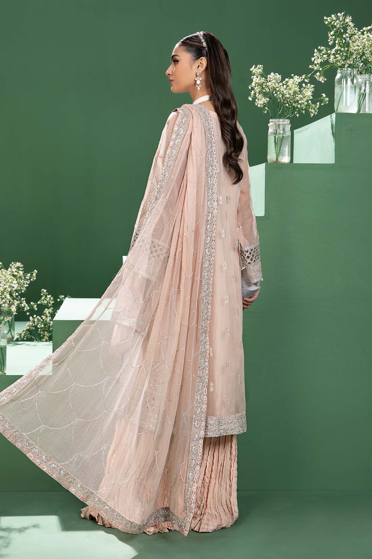 Maira B | Ready to Wear | SF-W24-18 by Maria Faisal - Registered Vendor of : Maria B - type : Wedding Dress - 100% original wedding dresses
