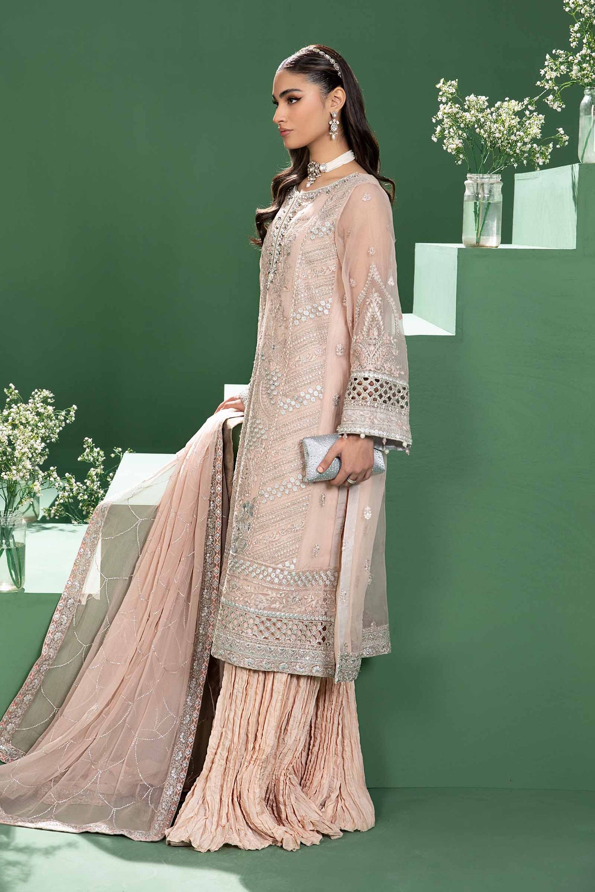 Maira B | Ready to Wear | SF-W24-18 by Maria Faisal - Registered Vendor of : Maria B - type : Wedding Dress - 100% original wedding dresses