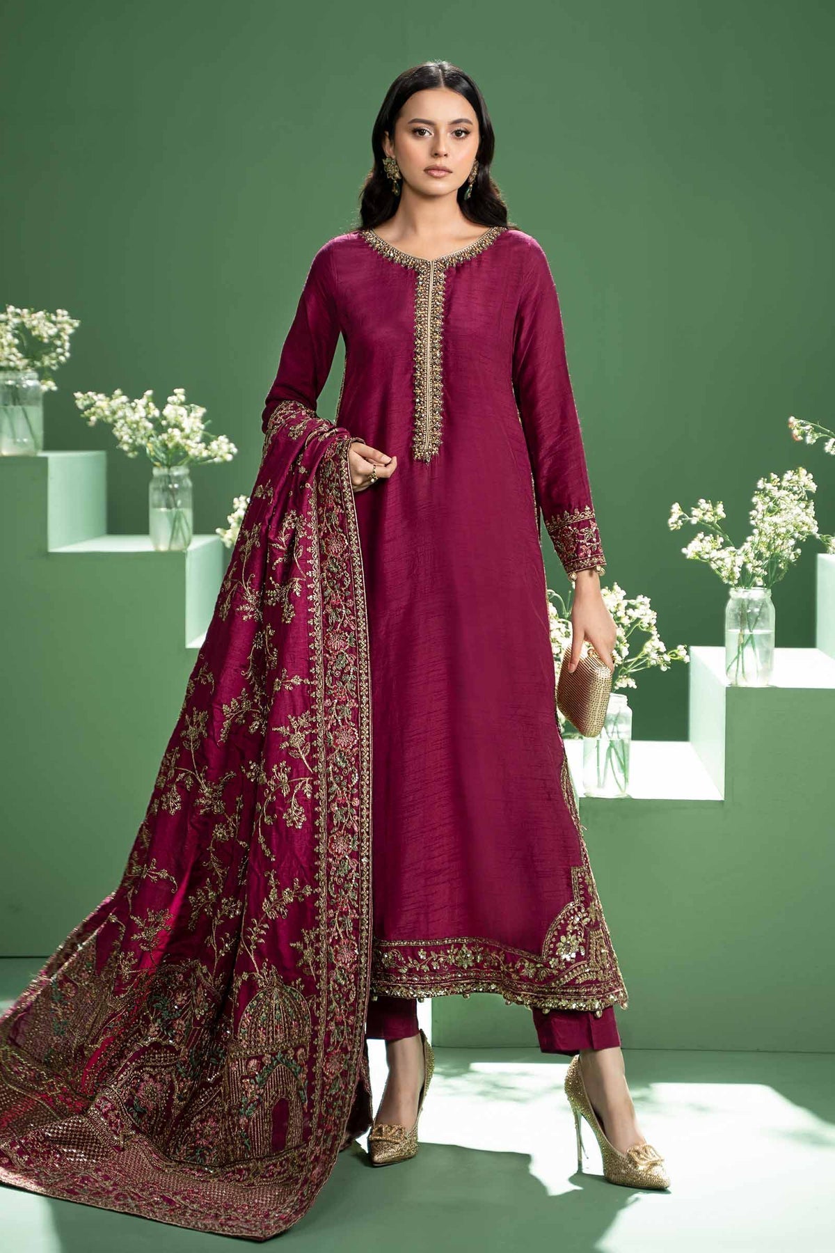 Maria b | Formal Wears | SF-W24-20 - Wedding Dress - Maria Faisal