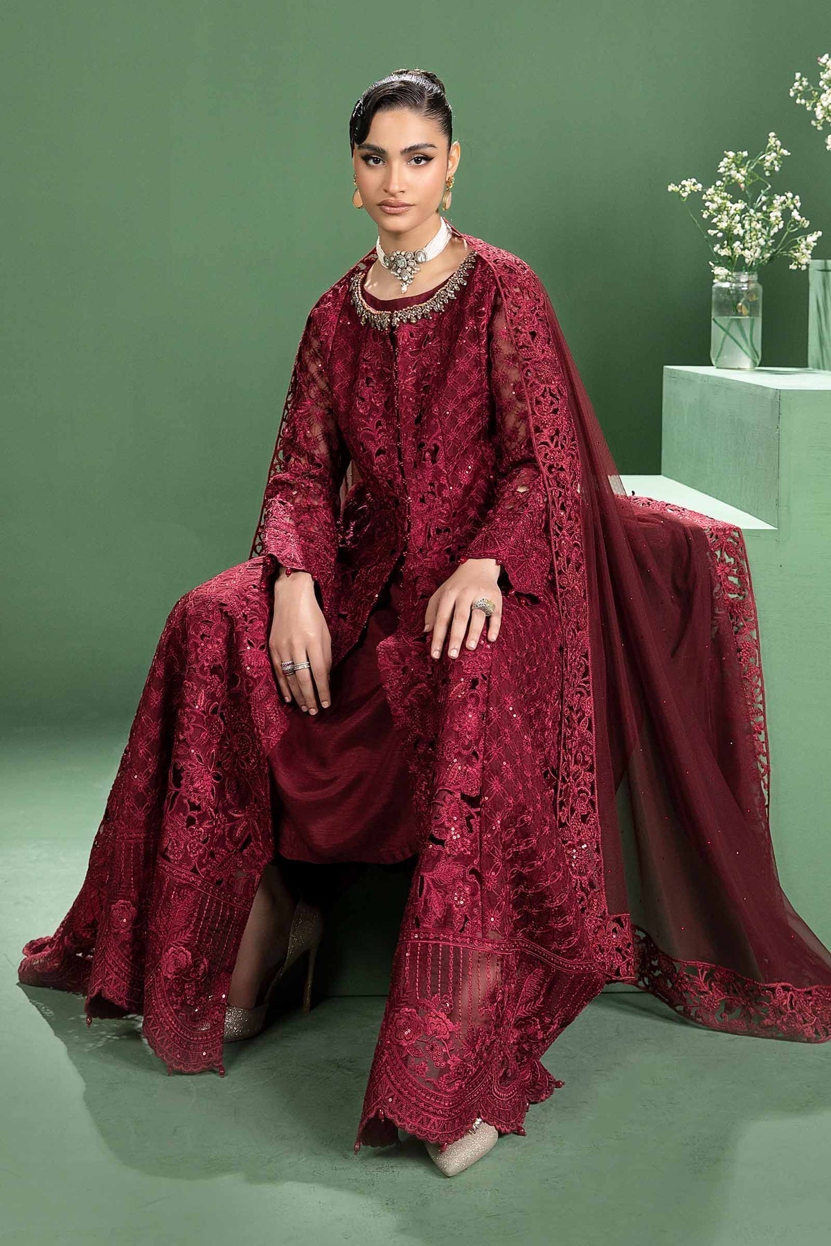 Maria b | Formal Wears | SF-W24-46 - Wedding Dress - Maria Faisal