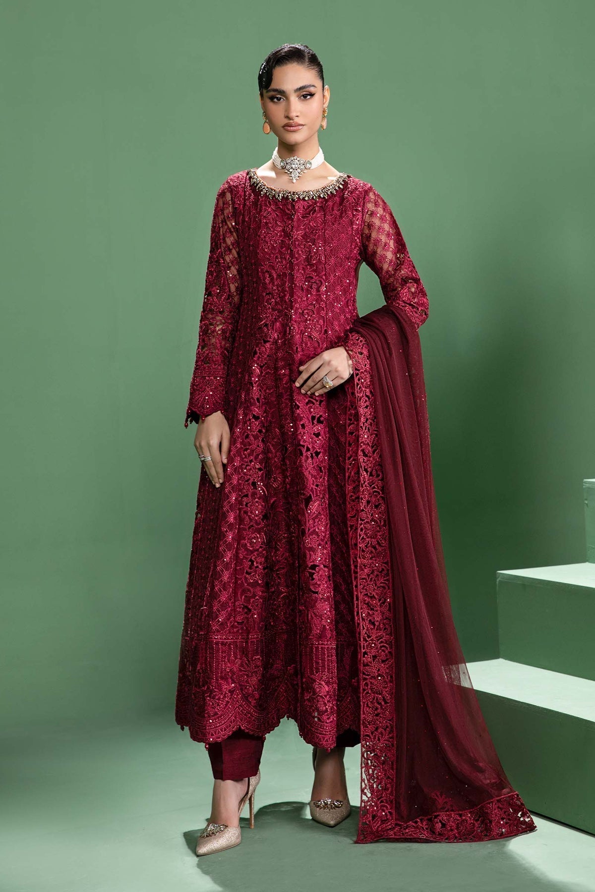 Maria b | Formal Wears | SF-W24-46 - Wedding Dress - Maria Faisal