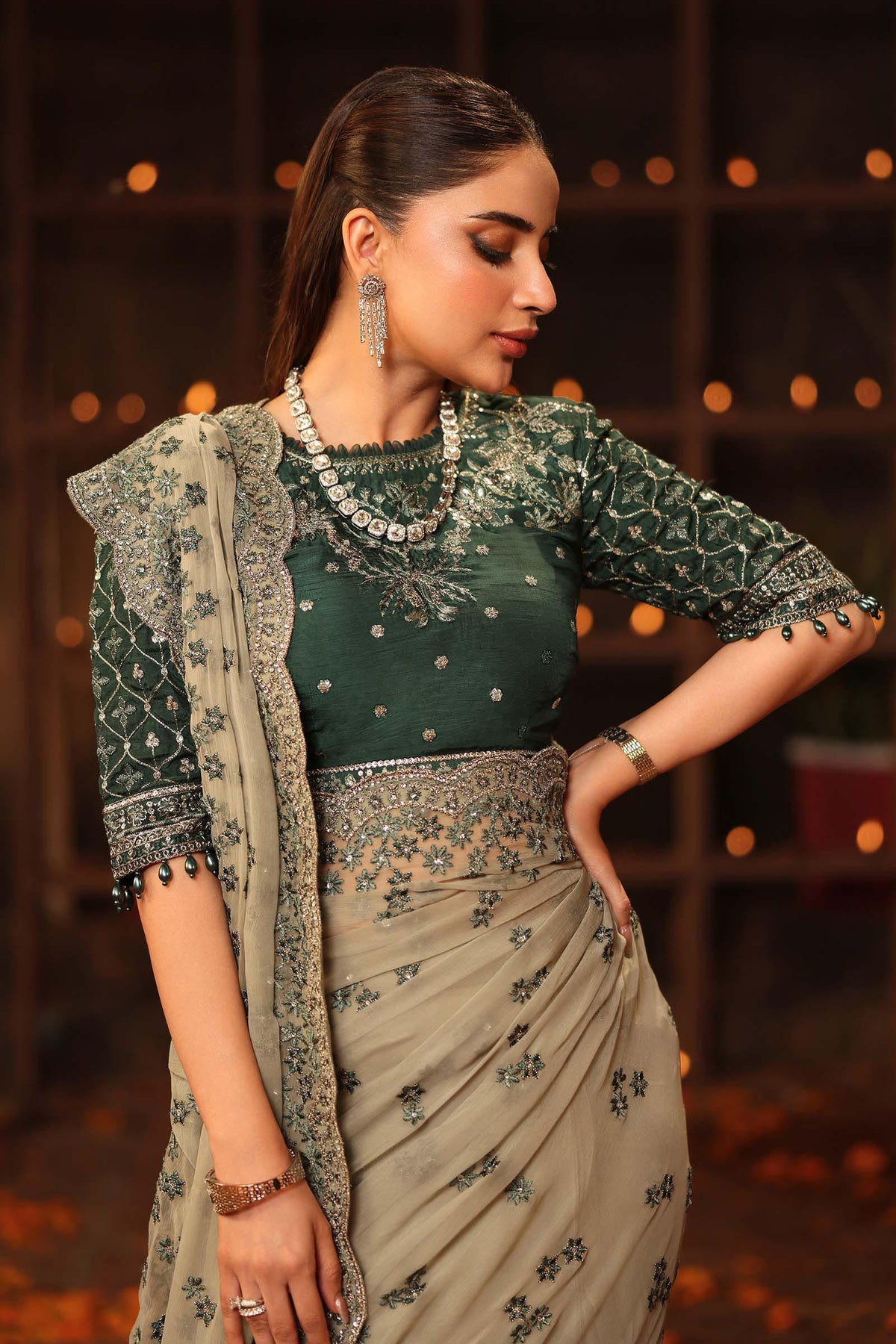 Maria B | Shehnai Luxury Formals | SF-W25-36 - Wedding Dress - available at Maria Faisal in UK and USA.