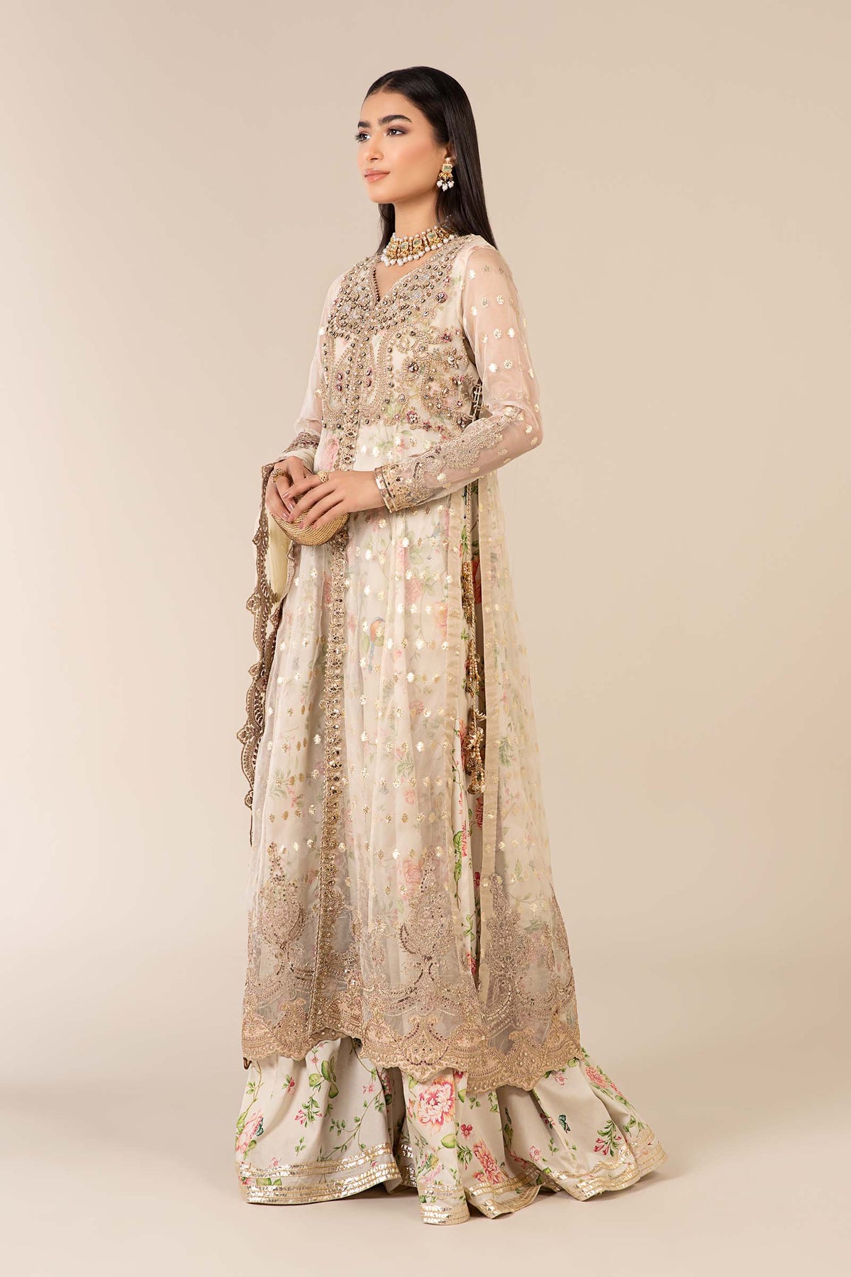 Maria B | Formal Wears | SF-EF25-37 by Maria Faisal - Registered Vendor of : Maria B - type : Ladies Clothes - 100% original wedding dresses