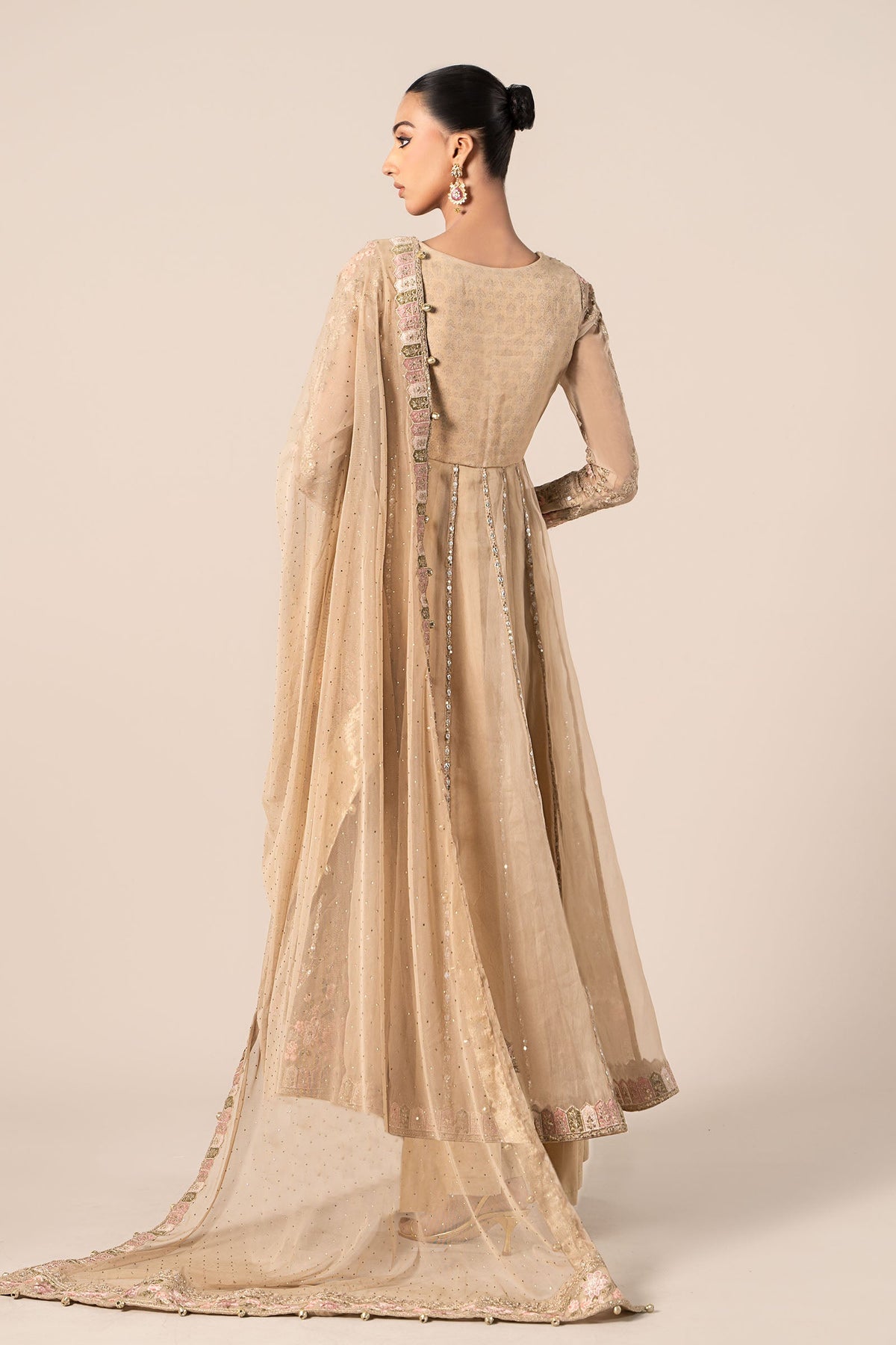 Maira B | Ready to Wear | SF-EF25-43 Coffee by Maria Faisal - Registered Vendor of : Maria B - type : Wedding Dress - 100% original wedding dresses