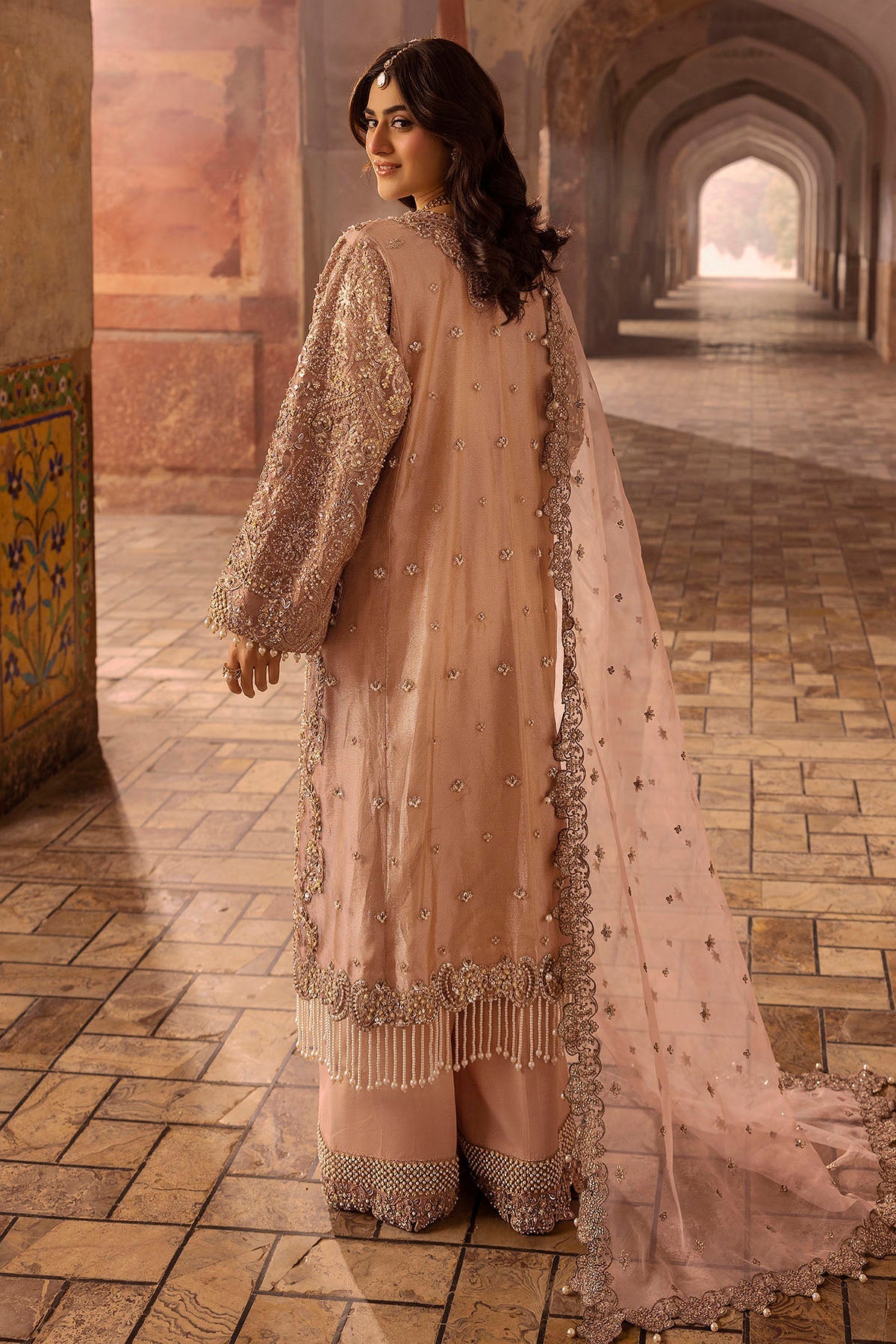 Motifz | Bridal Couture | 0012-MAYASA EMBROIDERED MESSORI STITCHED by Maria Faisal - Registered Vendor of : Motifz - type : Ladies Clothes - 100% original wedding dresses