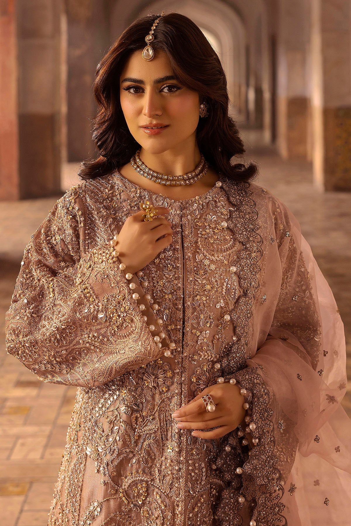 Motifz | Bridal Couture | 0012-MAYASA EMBROIDERED MESSORI STITCHED by Maria Faisal - Registered Vendor of : Motifz - type : Ladies Clothes - 100% original wedding dresses