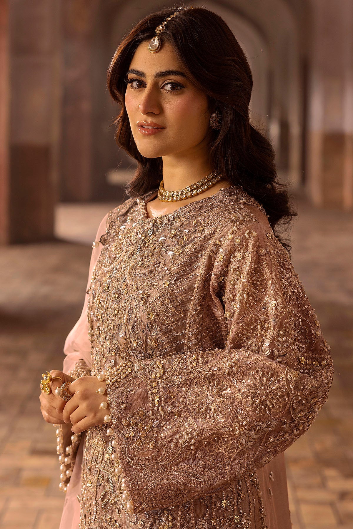 Motifz | Bridal Couture | 0012-MAYASA EMBROIDERED MESSORI STITCHED by Maria Faisal - Registered Vendor of : Motifz - type : Ladies Clothes - 100% original wedding dresses