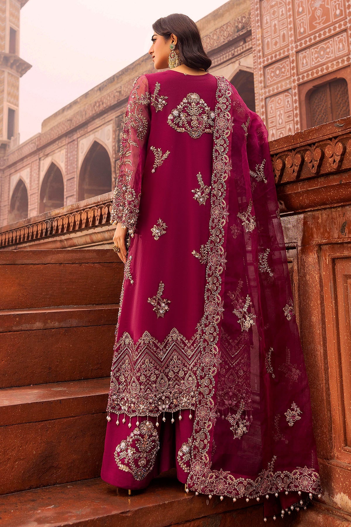 Motifz | Bridal Couture | 0013-HEER EMBROIDERED ORGANZA STITCHED by Maria Faisal - Registered Vendor of : Motifz - type : Ladies Clothes - 100% original wedding dresses