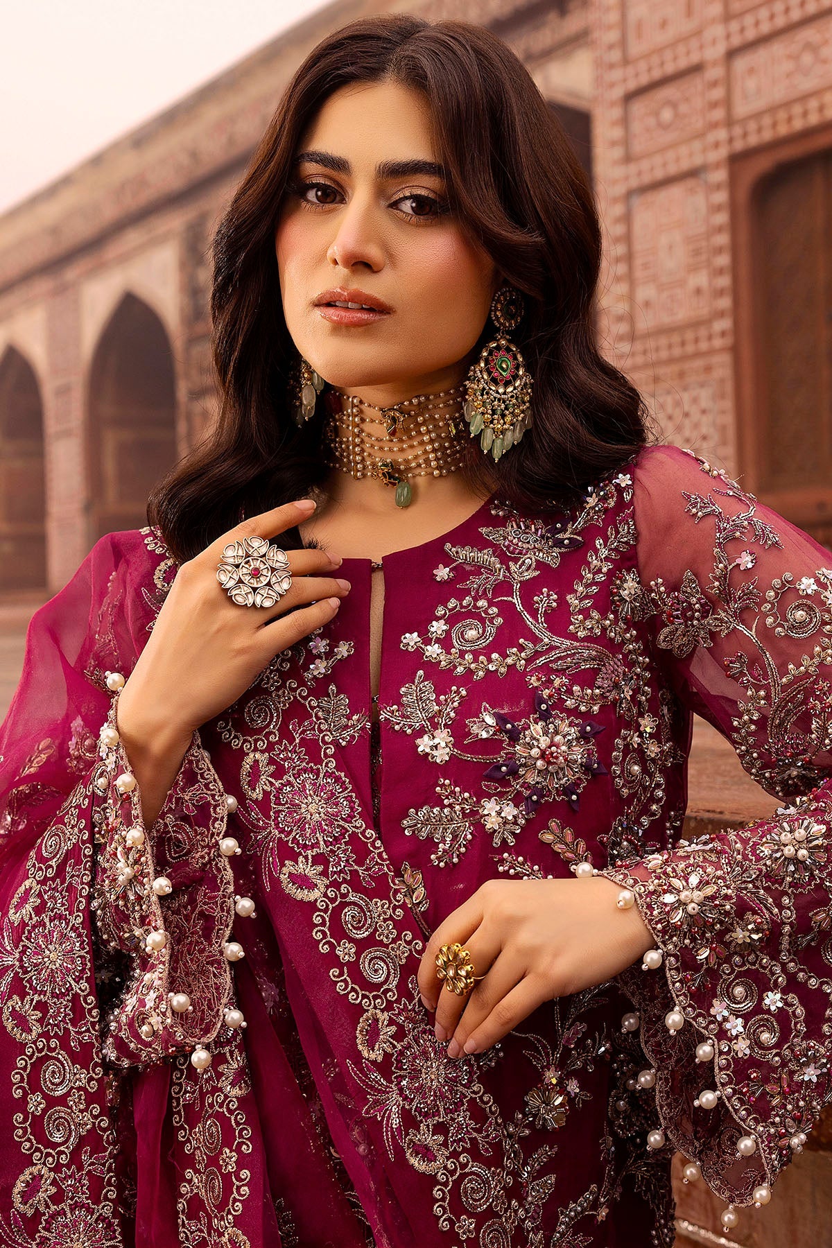 Motifz | Bridal Couture | 0013-HEER EMBROIDERED ORGANZA STITCHED by Maria Faisal - Registered Vendor of : Motifz - type : Ladies Clothes - 100% original wedding dresses
