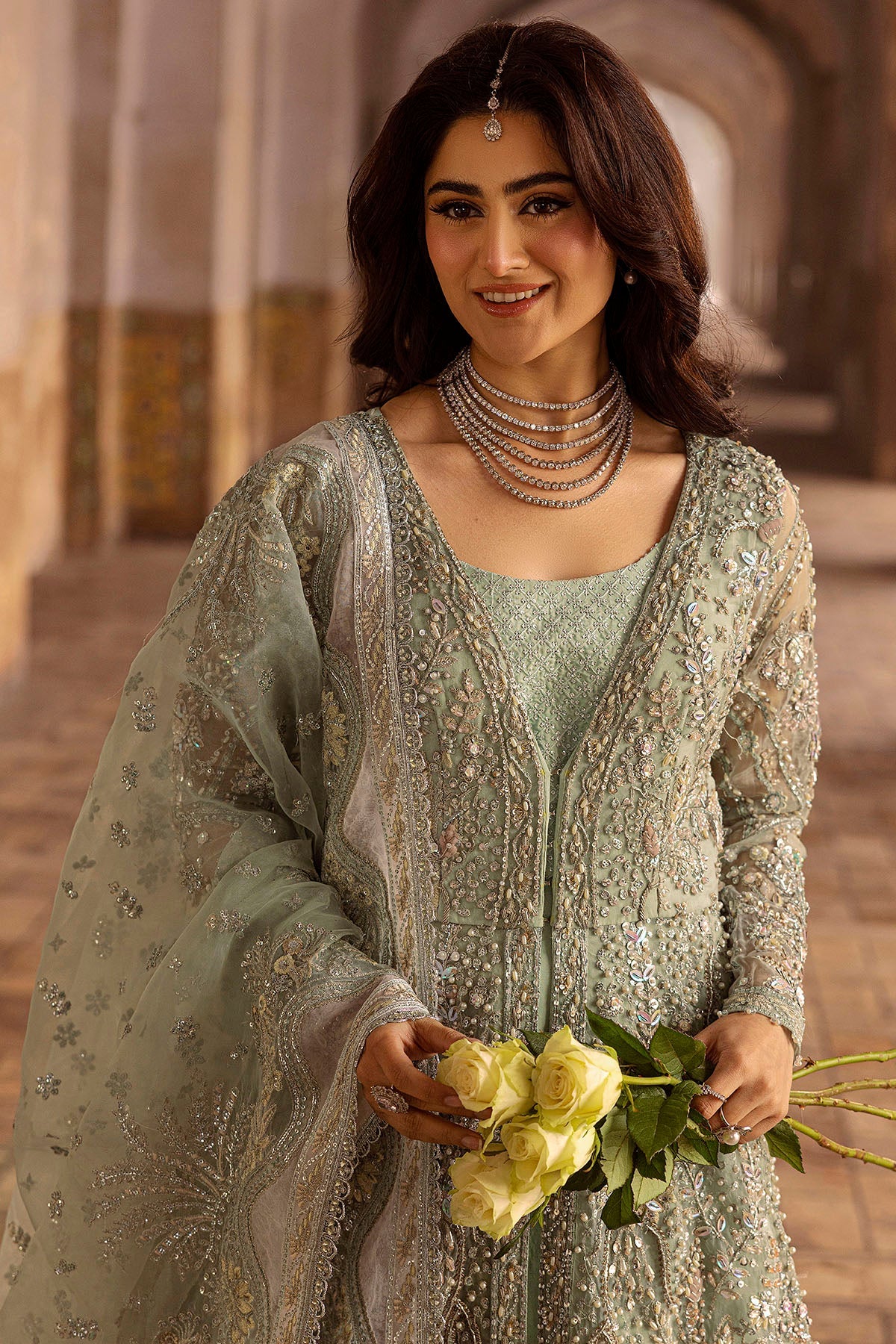 Motifz | Bridal Couture | 0015-MEHTAB EMBROIDERED ORGANZA STITCHED by Maria Faisal - Registered Vendor of : Motifz - type : Ladies Clothes - 100% original wedding dresses