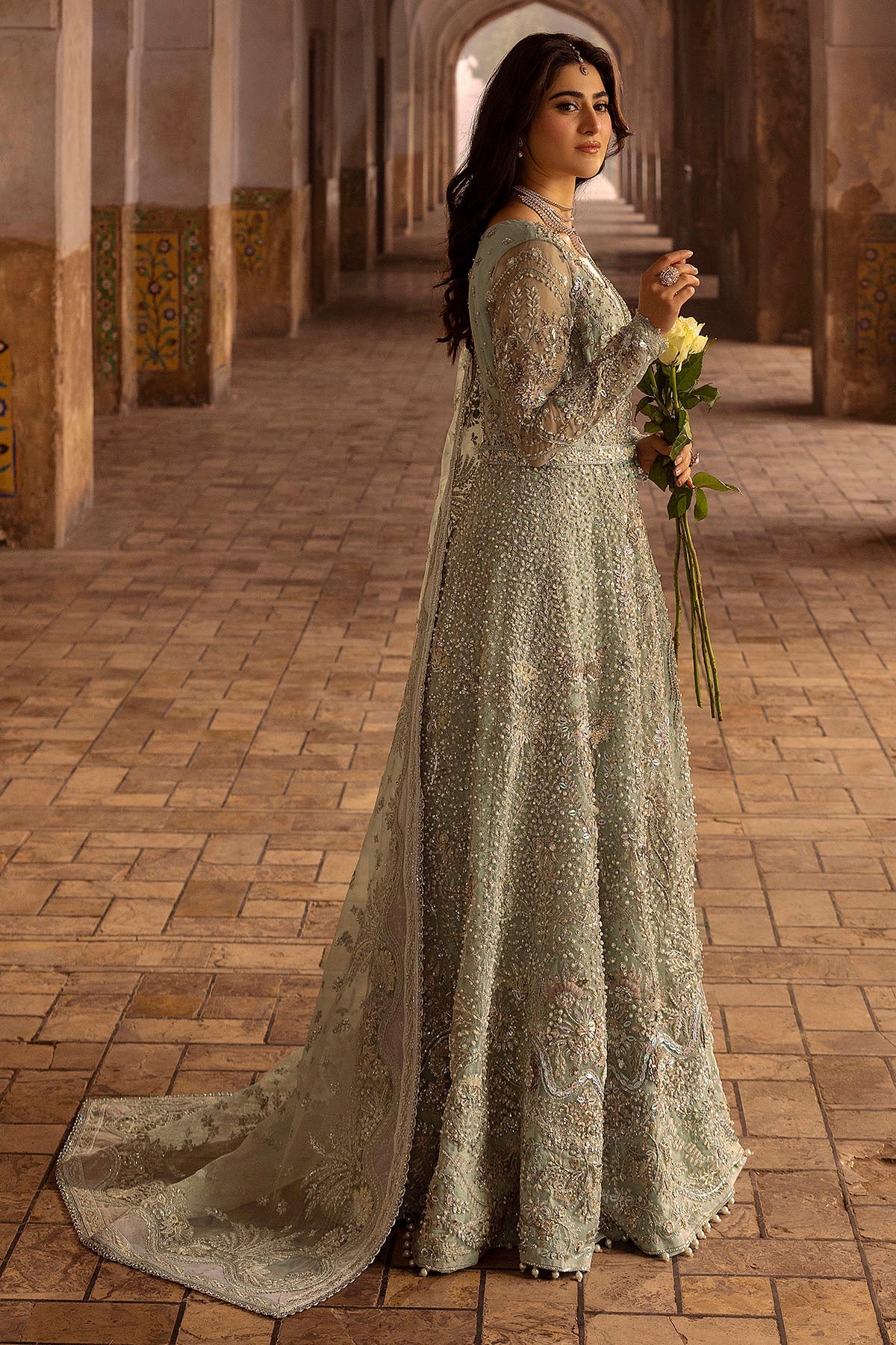 Motifz | Bridal Couture | 0015-MEHTAB EMBROIDERED ORGANZA STITCHED by Maria Faisal - Registered Vendor of : Motifz - type : Ladies Clothes - 100% original wedding dresses