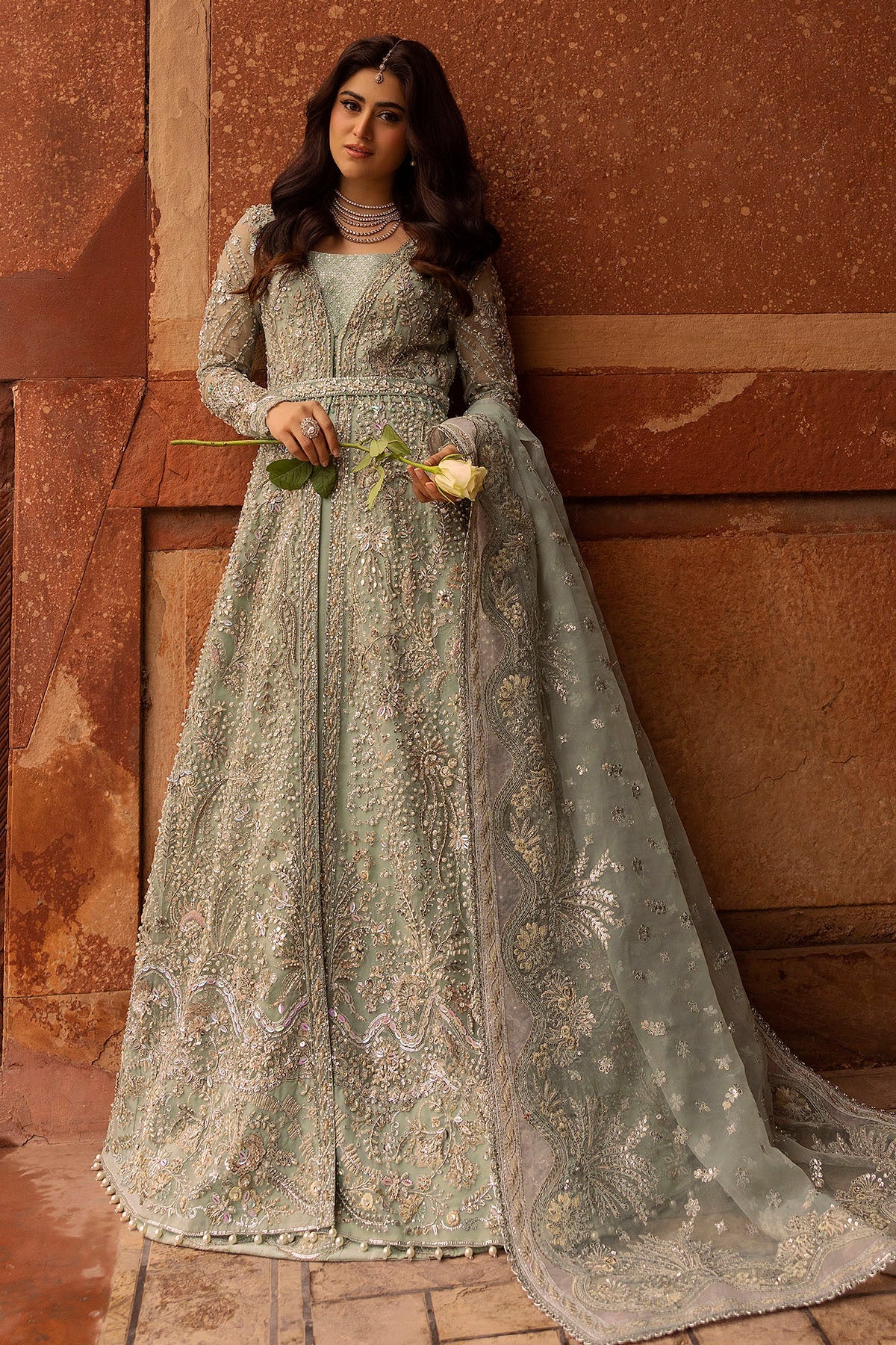 Motifz | Bridal Couture | 0015-MEHTAB EMBROIDERED ORGANZA STITCHED by Maria Faisal - Registered Vendor of : Motifz - type : Ladies Clothes - 100% original wedding dresses