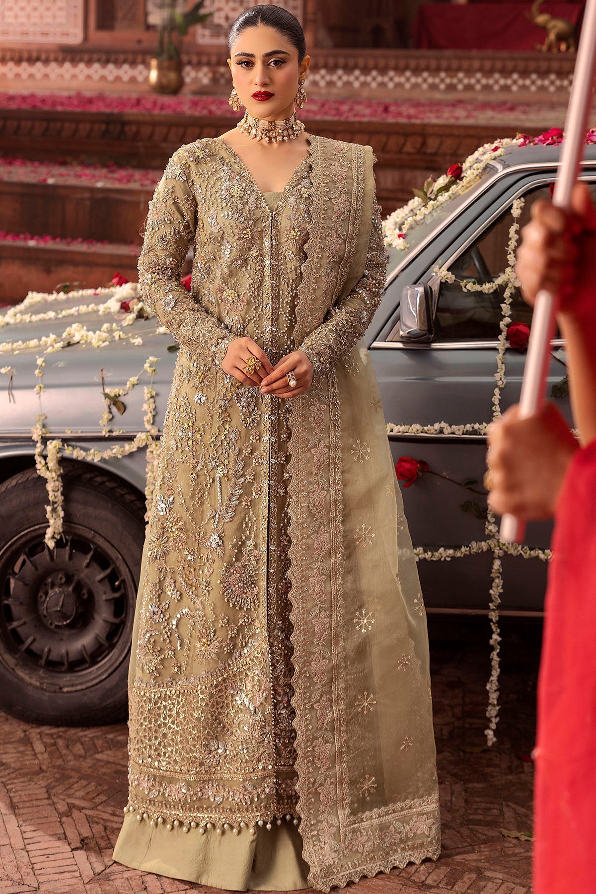 Motifz | Bridal Couture | 0017-PARINAZ EMBROIDERED ORGANZA STITCHED by Maria Faisal - Registered Vendor of : Motifz - type : Ladies Clothes - 100% original wedding dresses