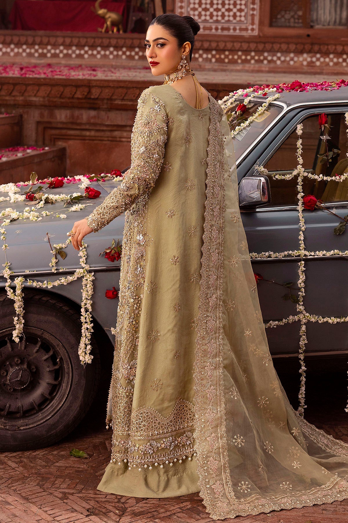 Motifz | Bridal Couture | 0017-PARINAZ EMBROIDERED ORGANZA STITCHED by Maria Faisal - Registered Vendor of : Motifz - type : Ladies Clothes - 100% original wedding dresses
