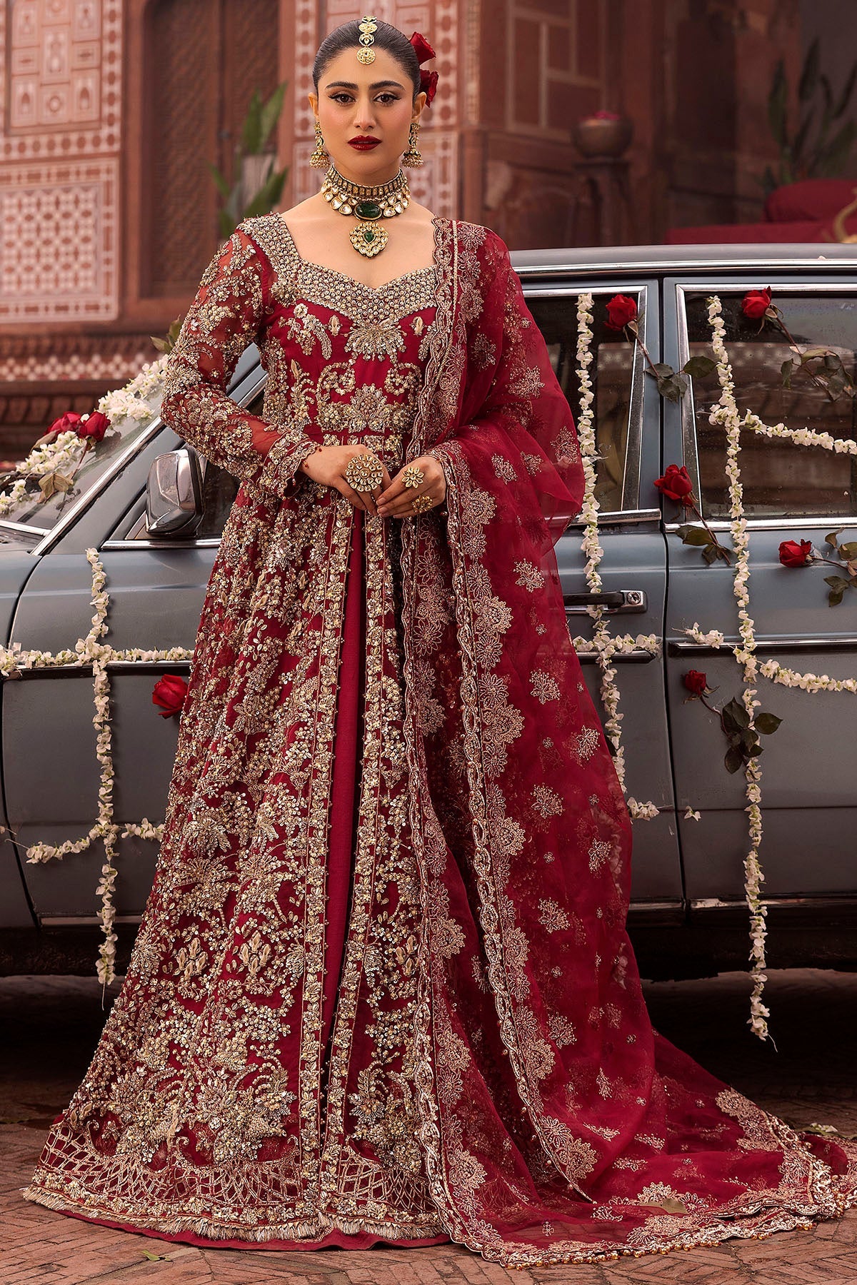 Motifz | Bridal Couture | 0019-SHANARA EMBROIDERED ORGANZA STITCHED by Maria Faisal - Registered Vendor of : Motifz - type : Ladies Clothes - 100% original wedding dresses