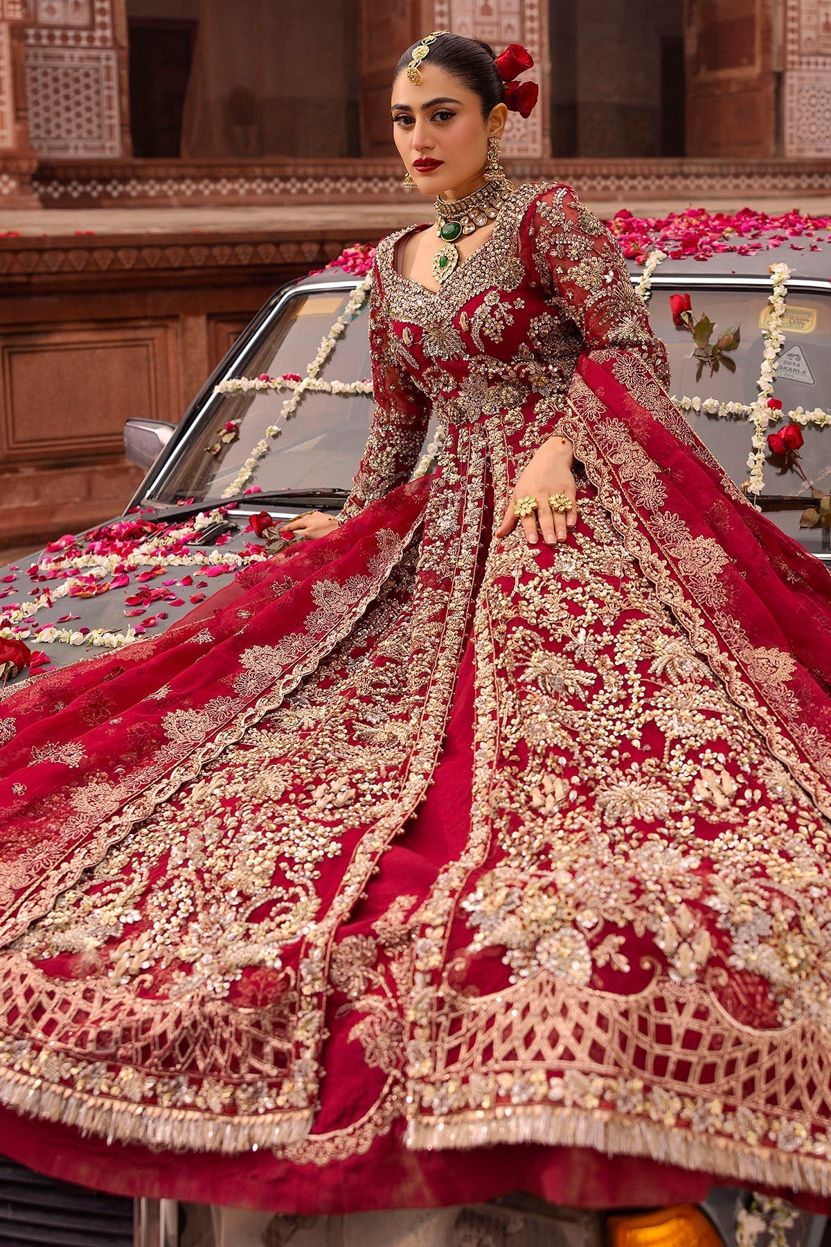 Motifz | Bridal Couture | 0019-SHANARA EMBROIDERED ORGANZA STITCHED by Maria Faisal - Registered Vendor of : Motifz - type : Ladies Clothes - 100% original wedding dresses
