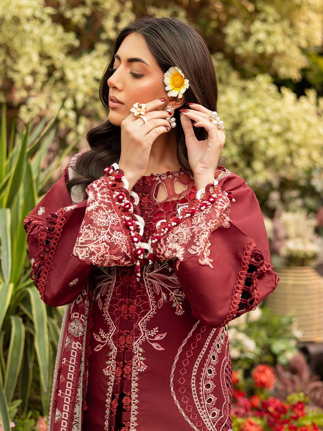 Parishay | Shangrila Luxury Lawn | SHR - 01 by Maria Faisal - Registered Vendor of : Parishay - type : Ladies Clothes - 100% original wedding dresses