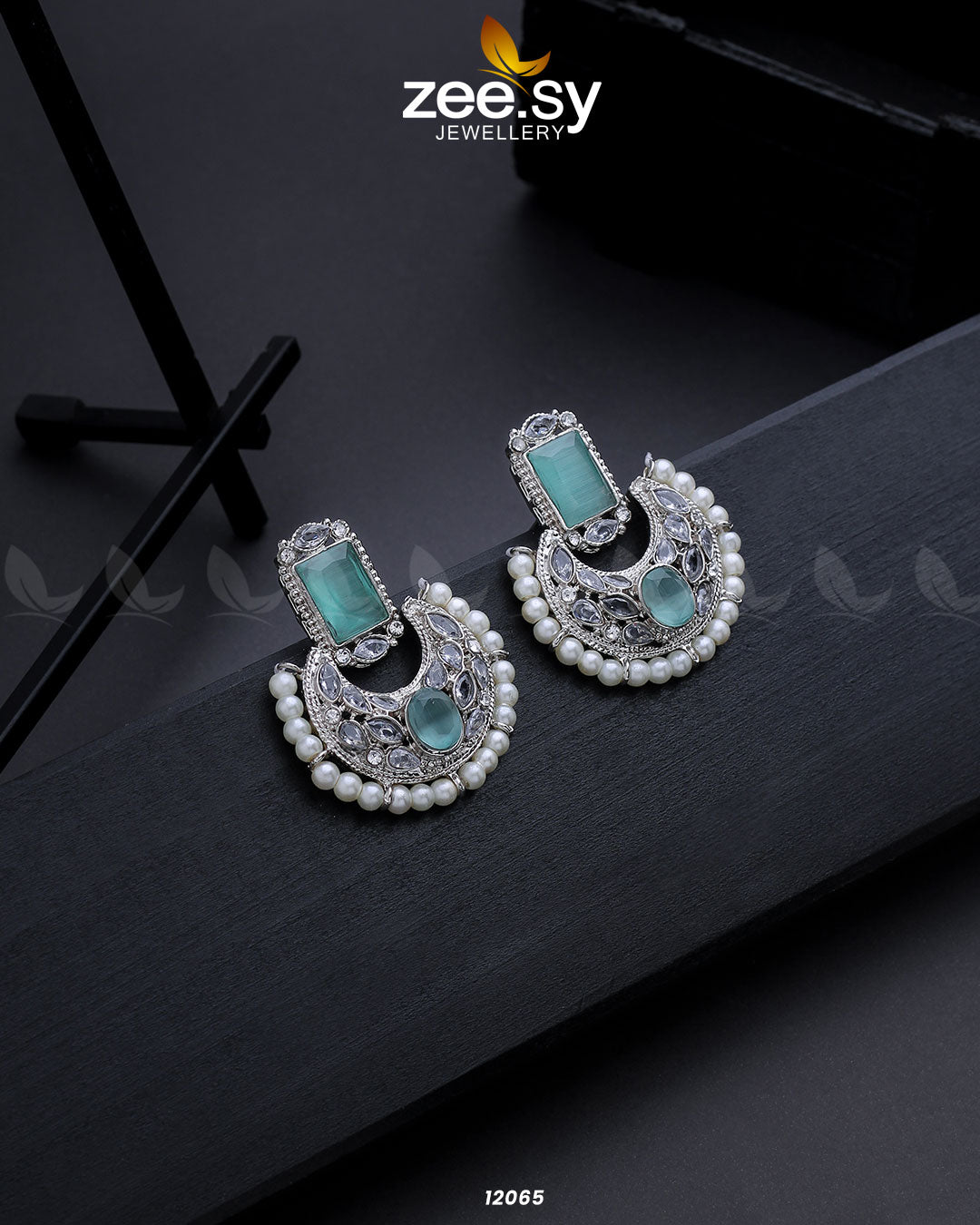 Silver Cluster Pearl Earring - Earrings 
