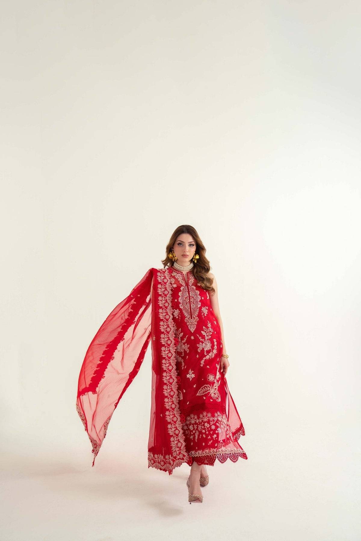 Sable Vogue | Luxury Lawn 25 | SL-02-25-V2 by Maria Faisal - Registered Vendor of : Sable Vogue - type : Ladies Clothes - 100% original wedding dresses