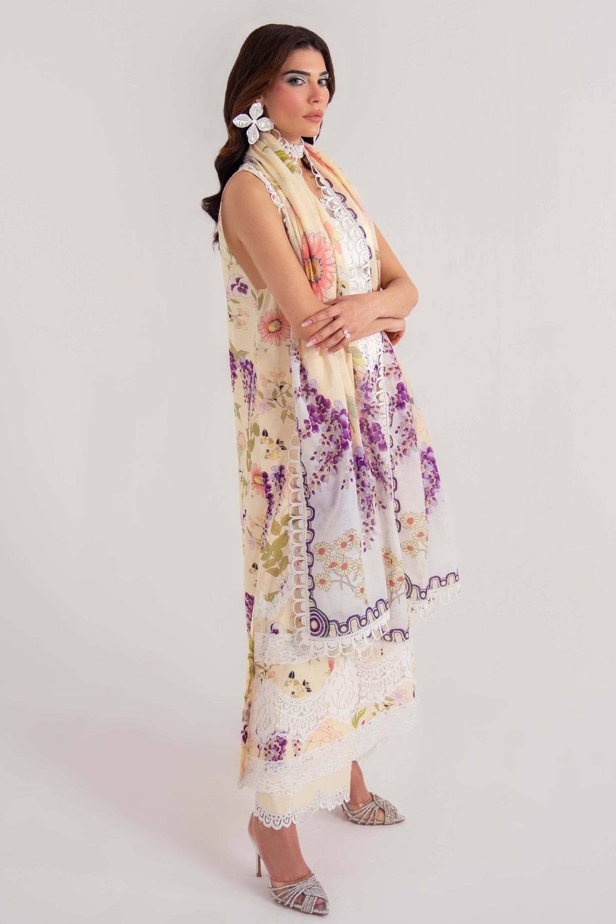 Sable Vogue | Luxury Lawn 25 | SL-05-25-V2 by Maria Faisal - Registered Vendor of : Sable Vogue - type : Ladies Clothes - 100% original wedding dresses