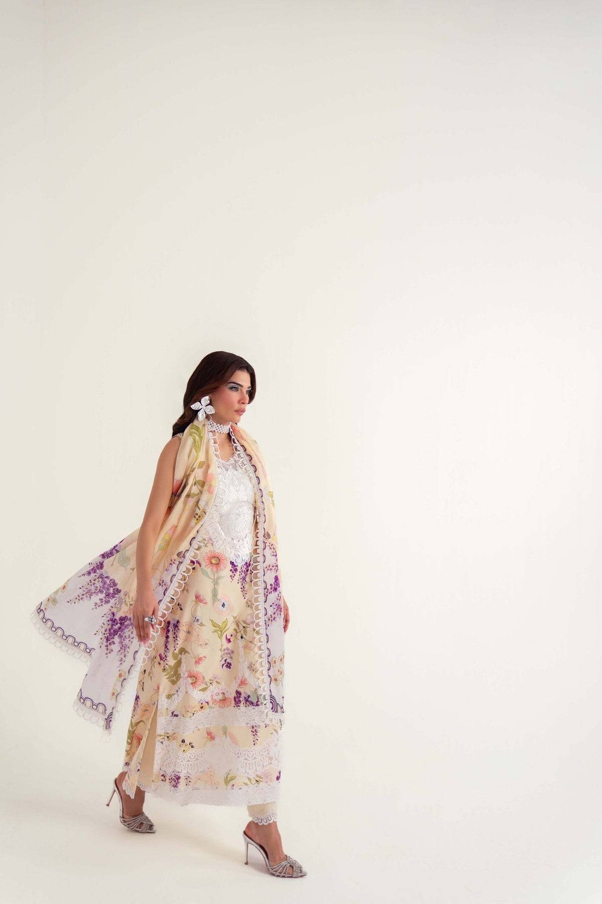 Sable Vogue | Luxury Lawn 25 | SL-05-25-V2 by Maria Faisal - Registered Vendor of : Sable Vogue - type : Ladies Clothes - 100% original wedding dresses