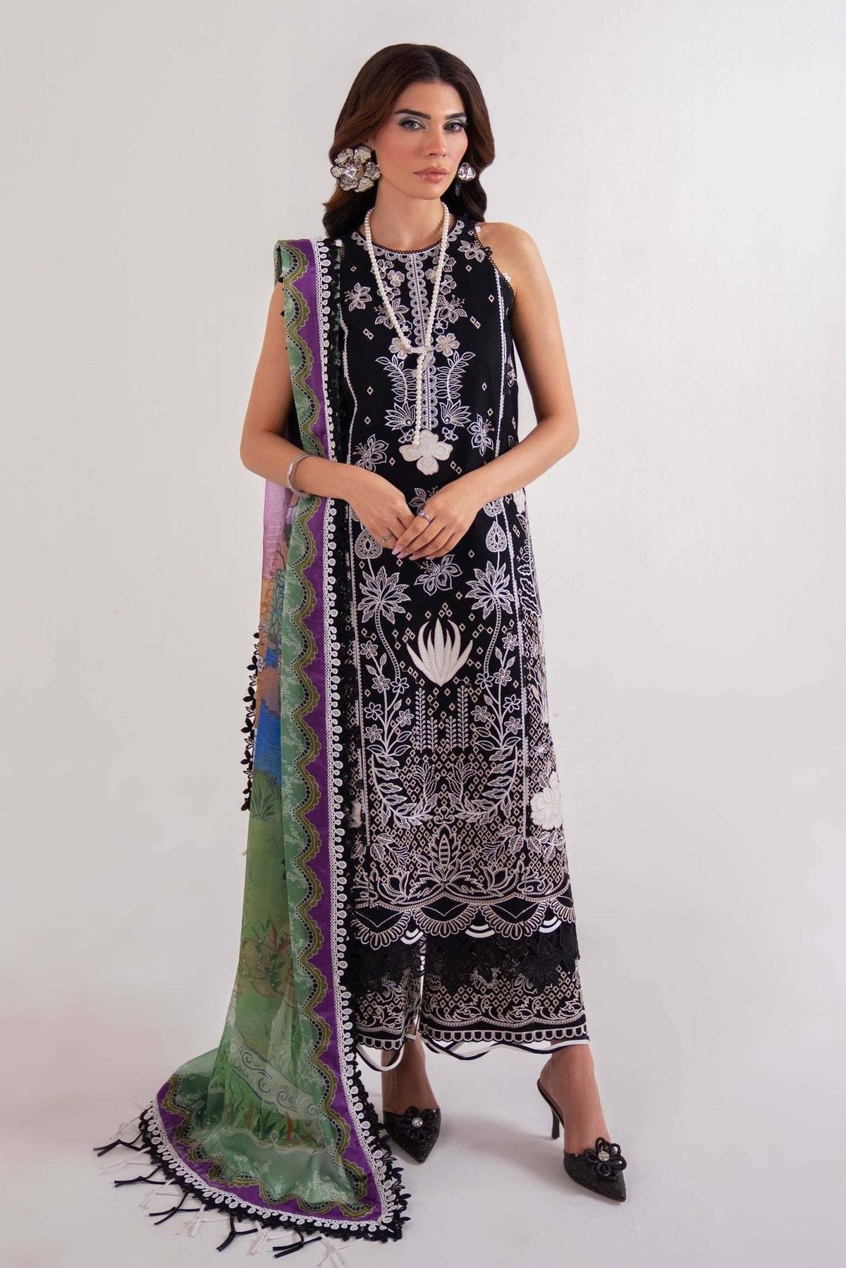 Sable Vogue | Luxury Lawn 25 | SL-10-25-V2 by Maria Faisal - Registered Vendor of : Sable Vogue - type : Ladies Clothes - 100% original wedding dresses