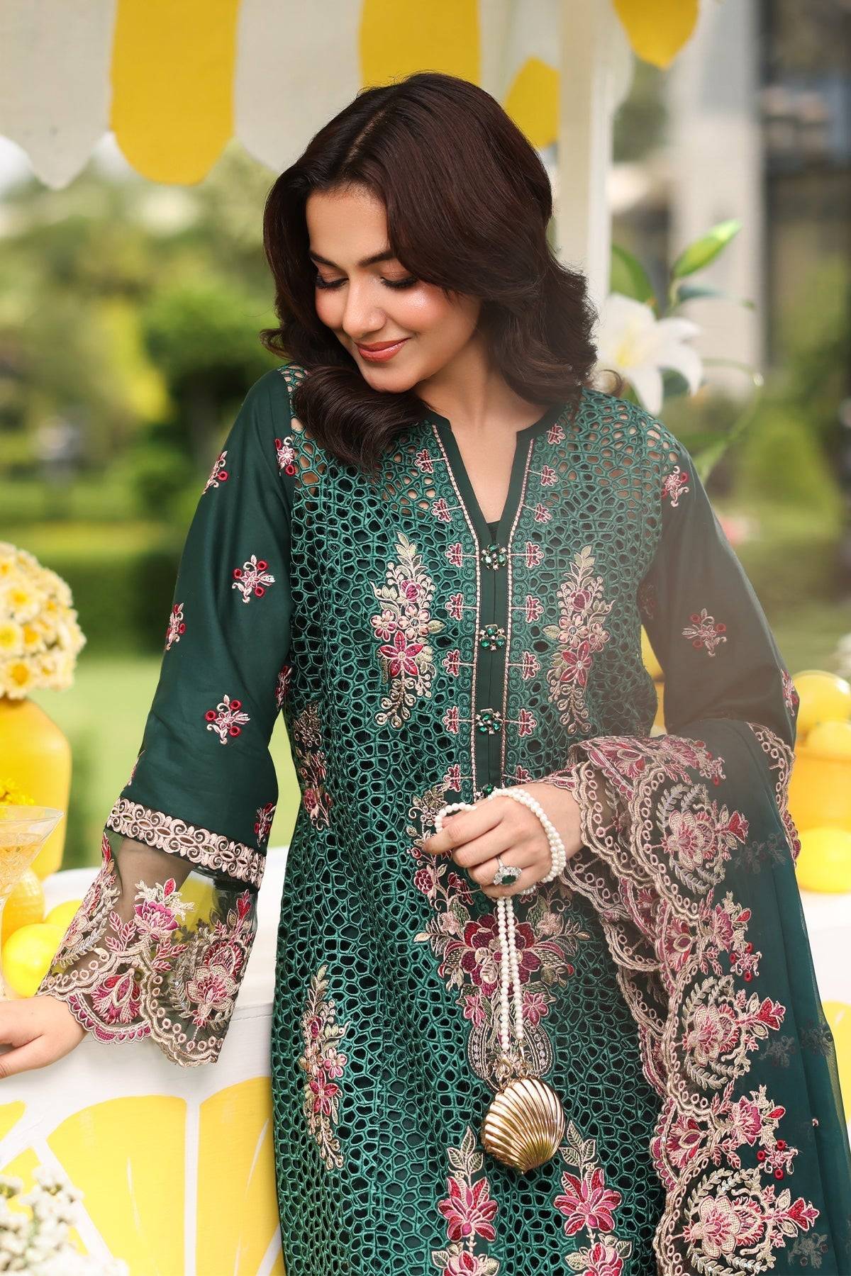 Imrozia Premium | Hayam Luxury Lawn 25 | SL 89 AMAL by Maria Faisal - Registered Vendor of : Imrozia Premium - type : Ladies Clothes - 100% original wedding dresses