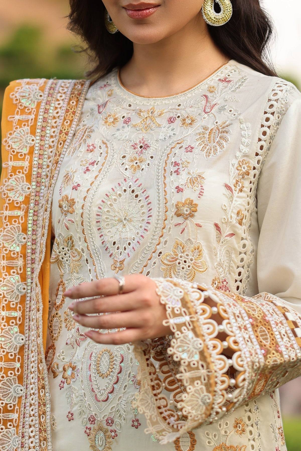 Imrozia Premium | Hayam Luxury Lawn 25 | SL 91 LULU by Maria Faisal - Registered Vendor of : Imrozia Premium - type : Ladies Clothes - 100% original wedding dresses